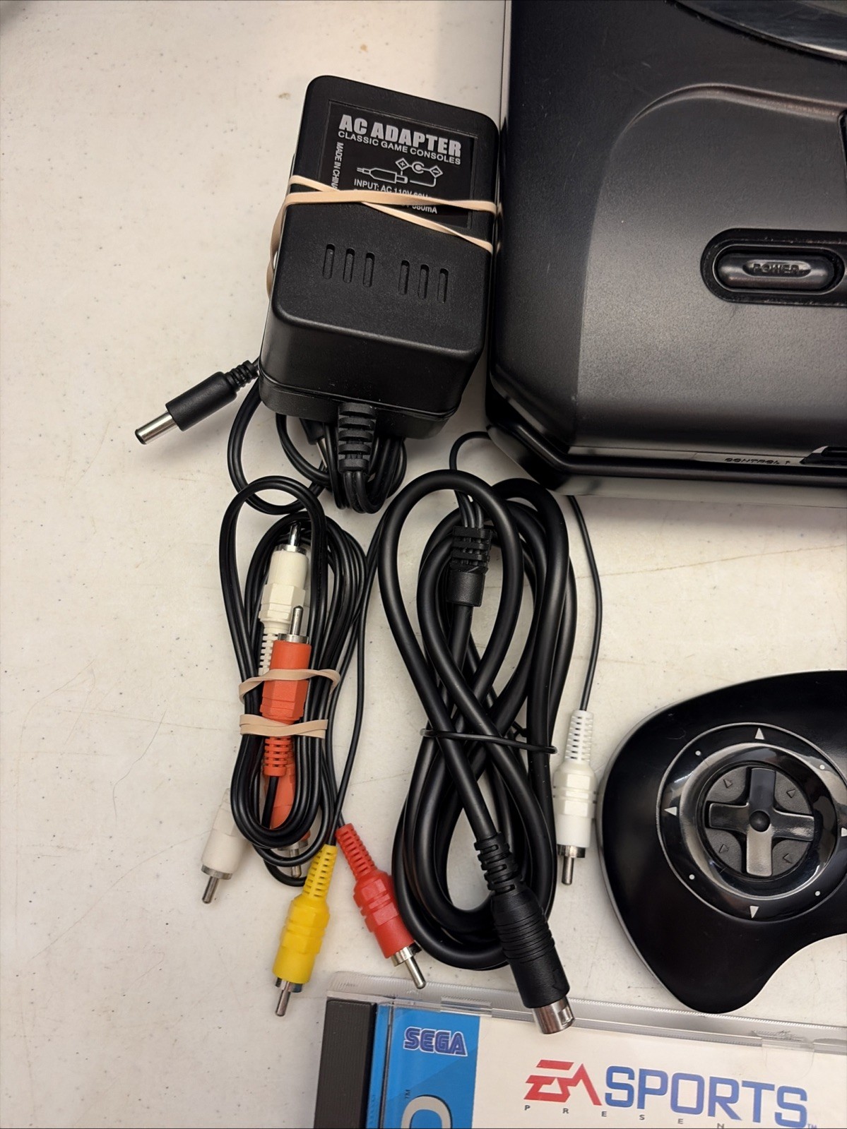 Sega CD Model 2 System Console. All Cables, Games Tested + Working MK-4102