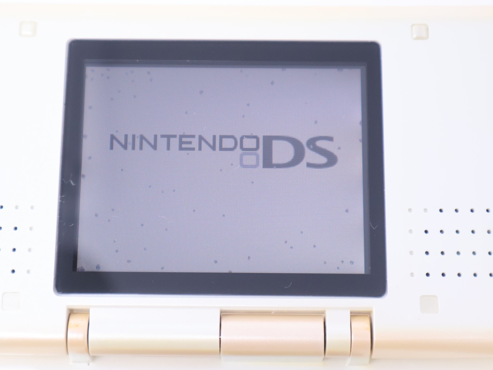 Nintendo DS Handheld System Console Tested Working Pure White w/ Stylus
