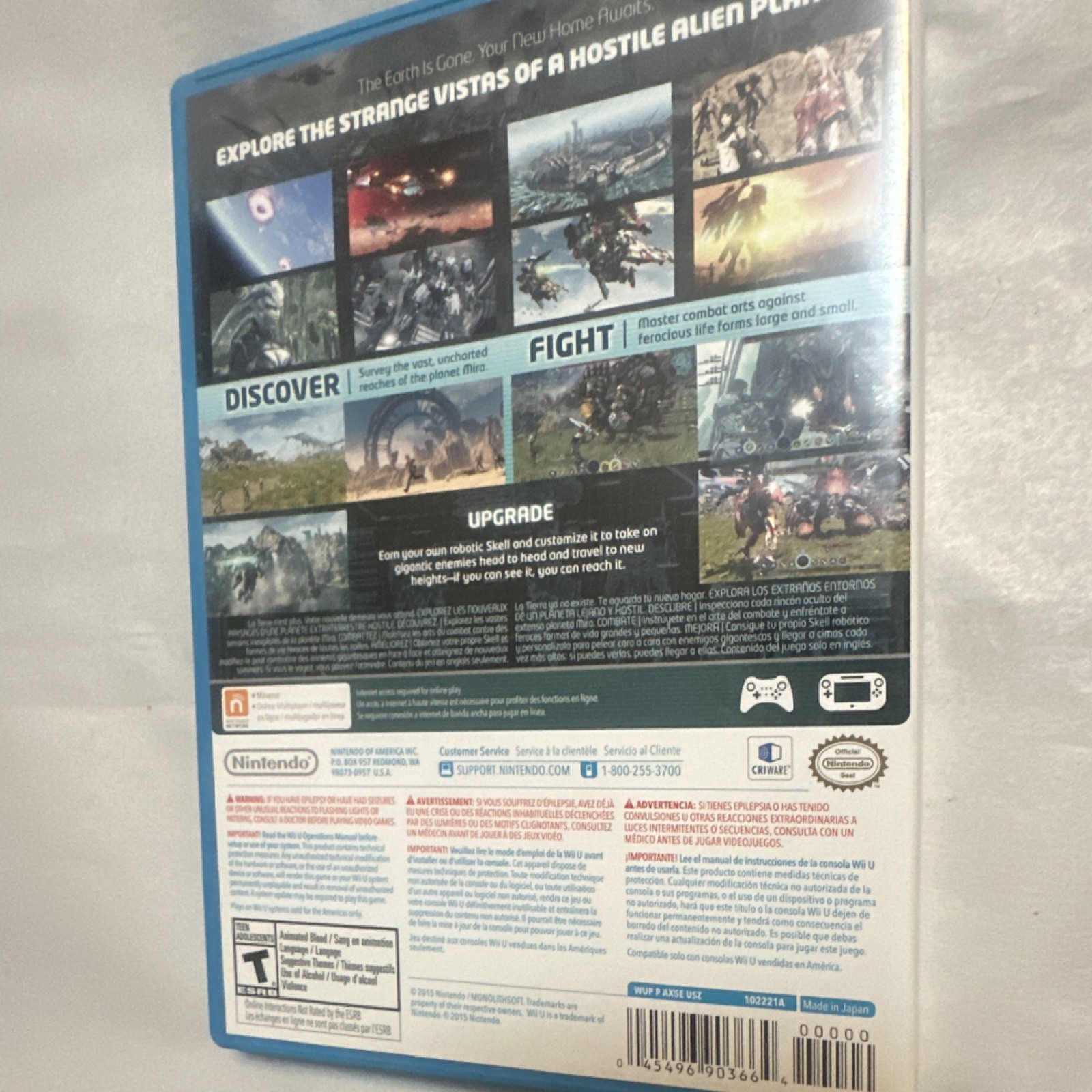 Nintendo Xenoblade Chronicles X Wii U Action RPG T NTSC-U/C Manual Included