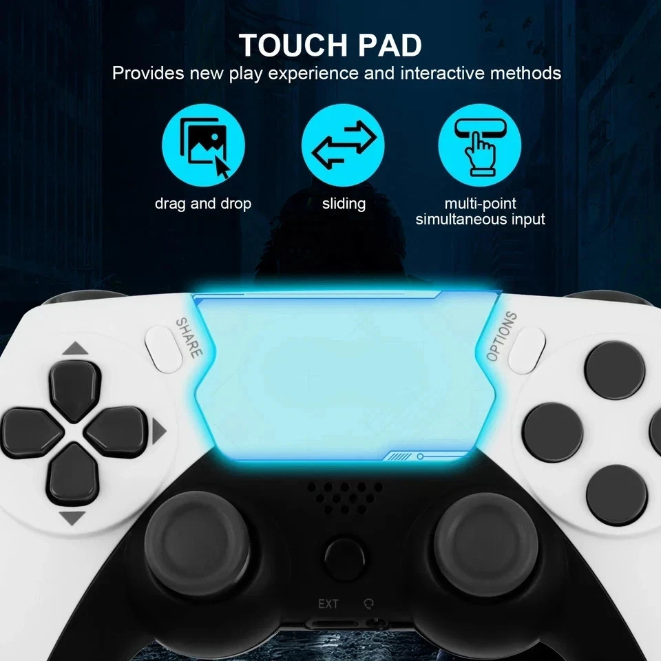 NEW Wireless Controller for PS4 PS3 PC Bluetooth Gamepad with 6-Axis Gyro Motion