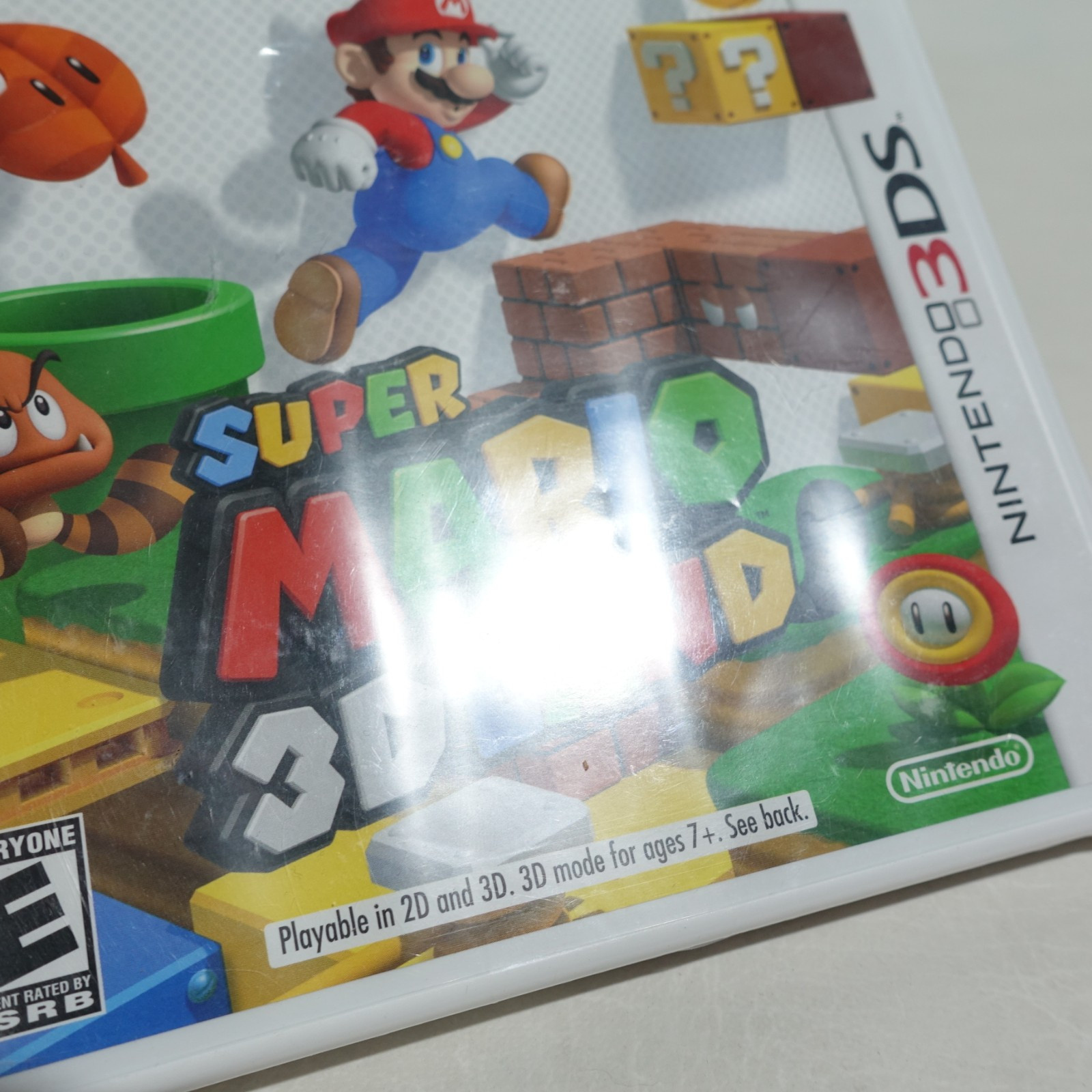 Super Mario 3D Land (Nintendo 3DS, 2011) White Case US Print NEW Factory Sealed