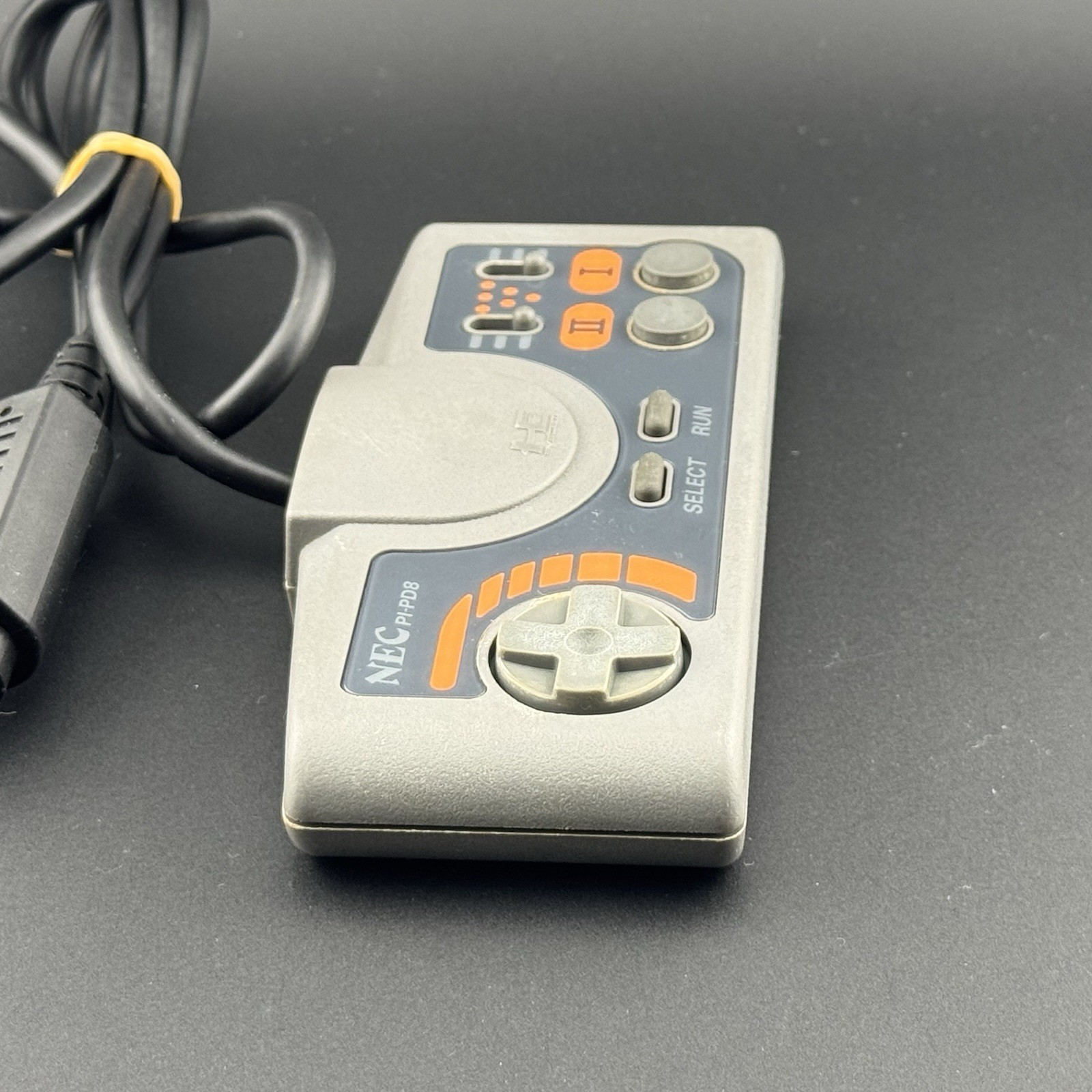 NEC PC Engine Turbo Pad Gray Gamepad Controller PI-PD8 Tested Japan | US SELLER