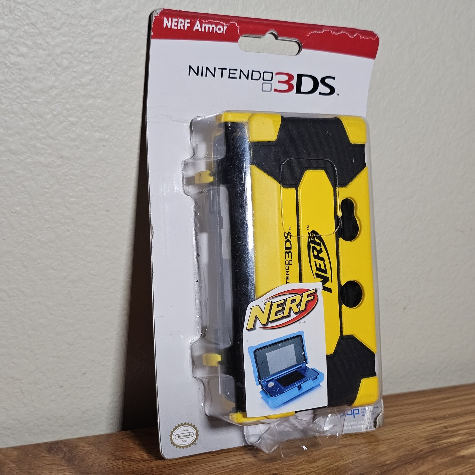 Nintendo 3DS NERF Protection Case Armor Yellow & Black DSI DS Lite NEW