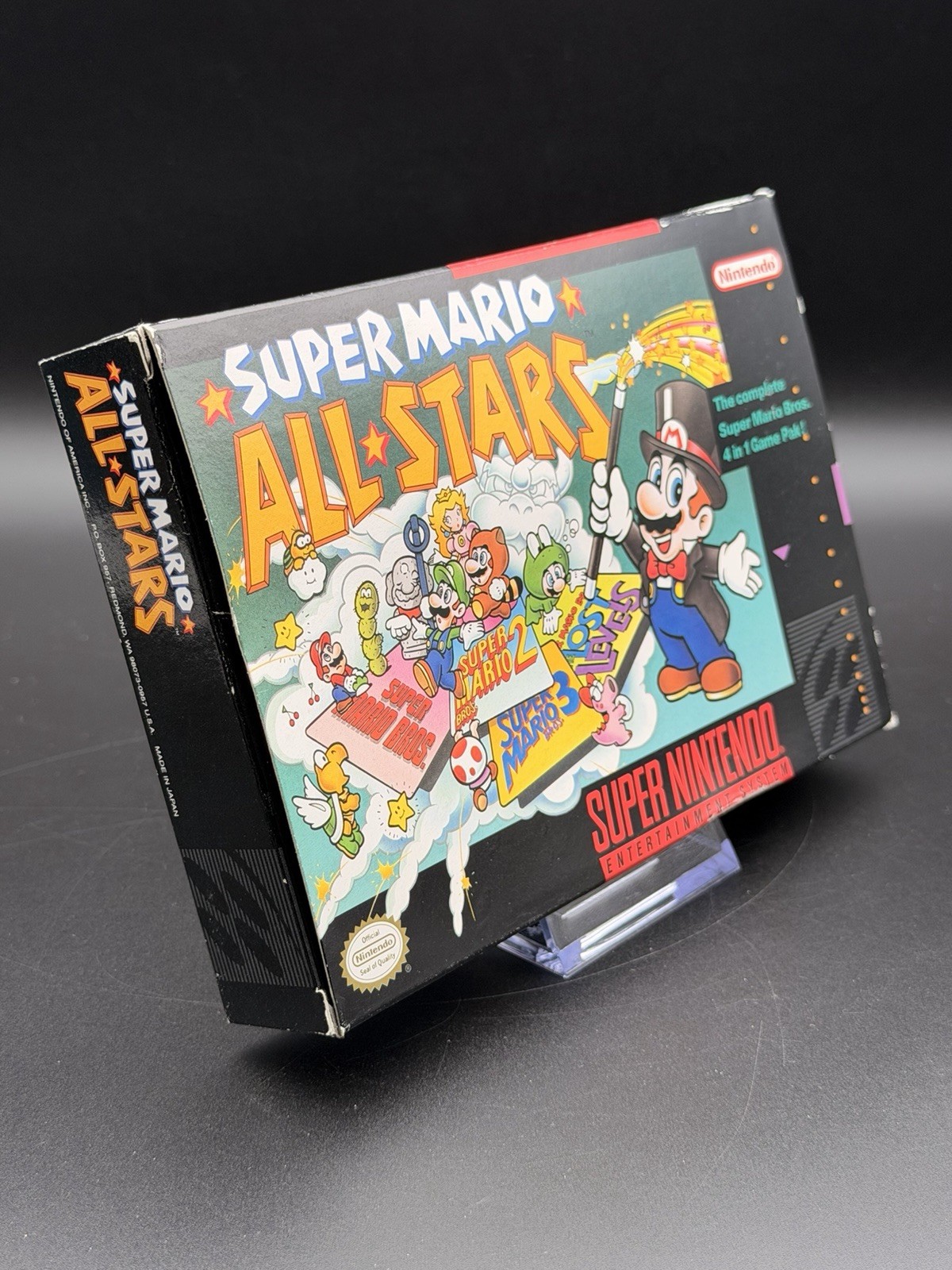 Super Mario All-Stars (Super Nintendo SNES) CIB Complete in Box Manual TESTED