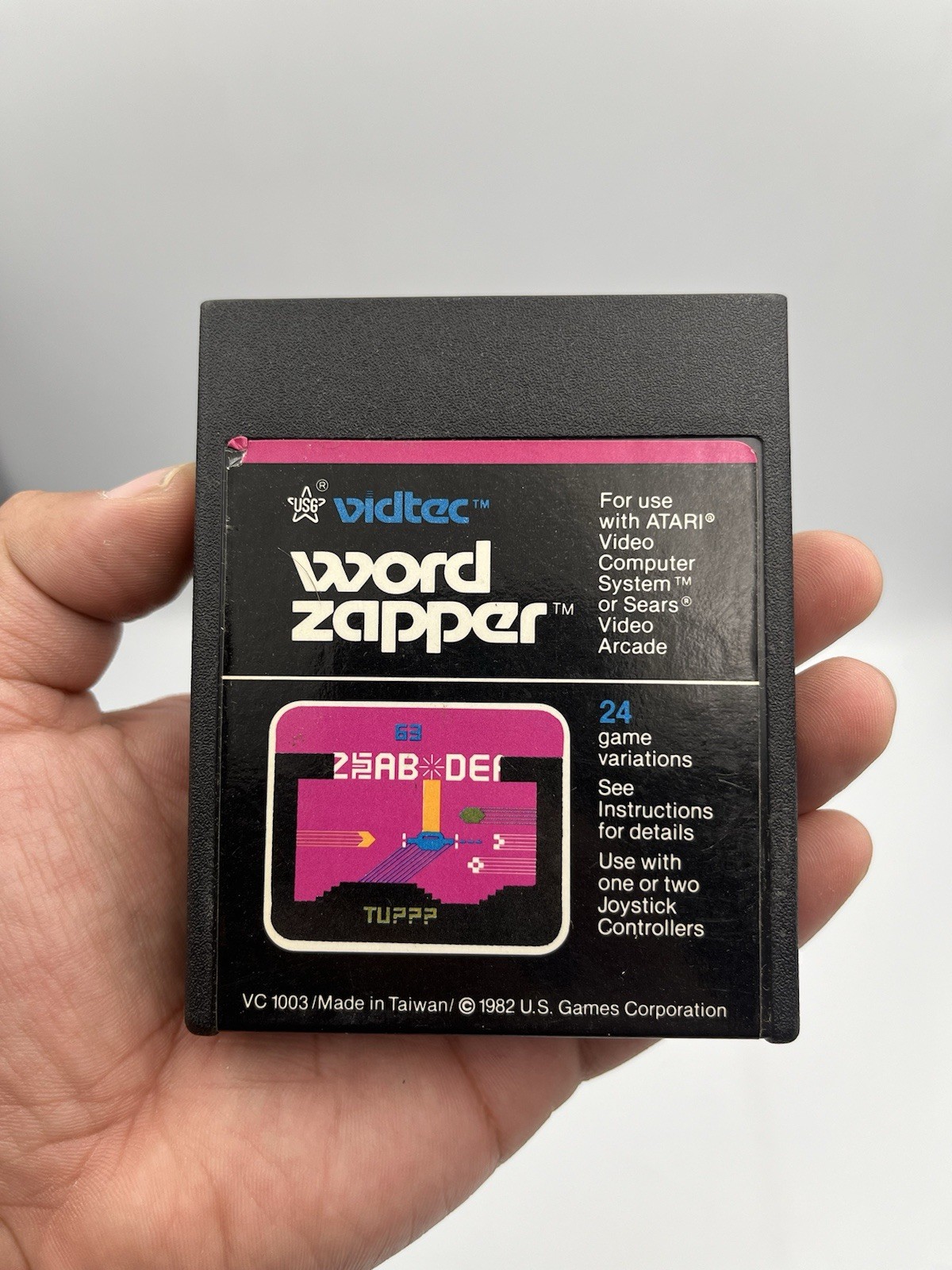 Word Zapper Atari 2600 Vtg 1982 TESTED Free Shipping