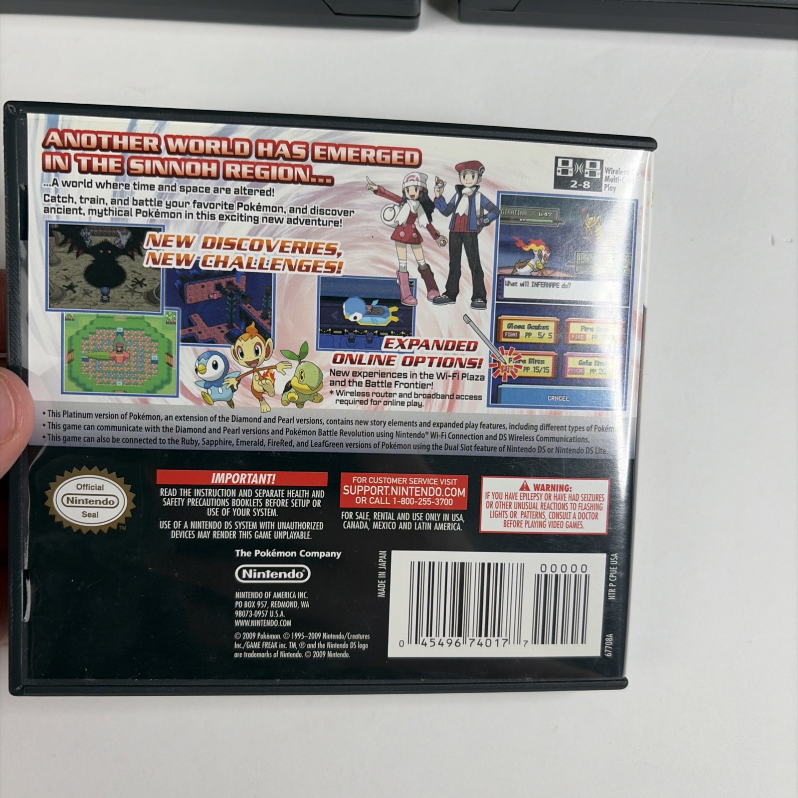 Pokemon DS Platinum Diamond Pearl Bundle W Original Box Authentic Tested
