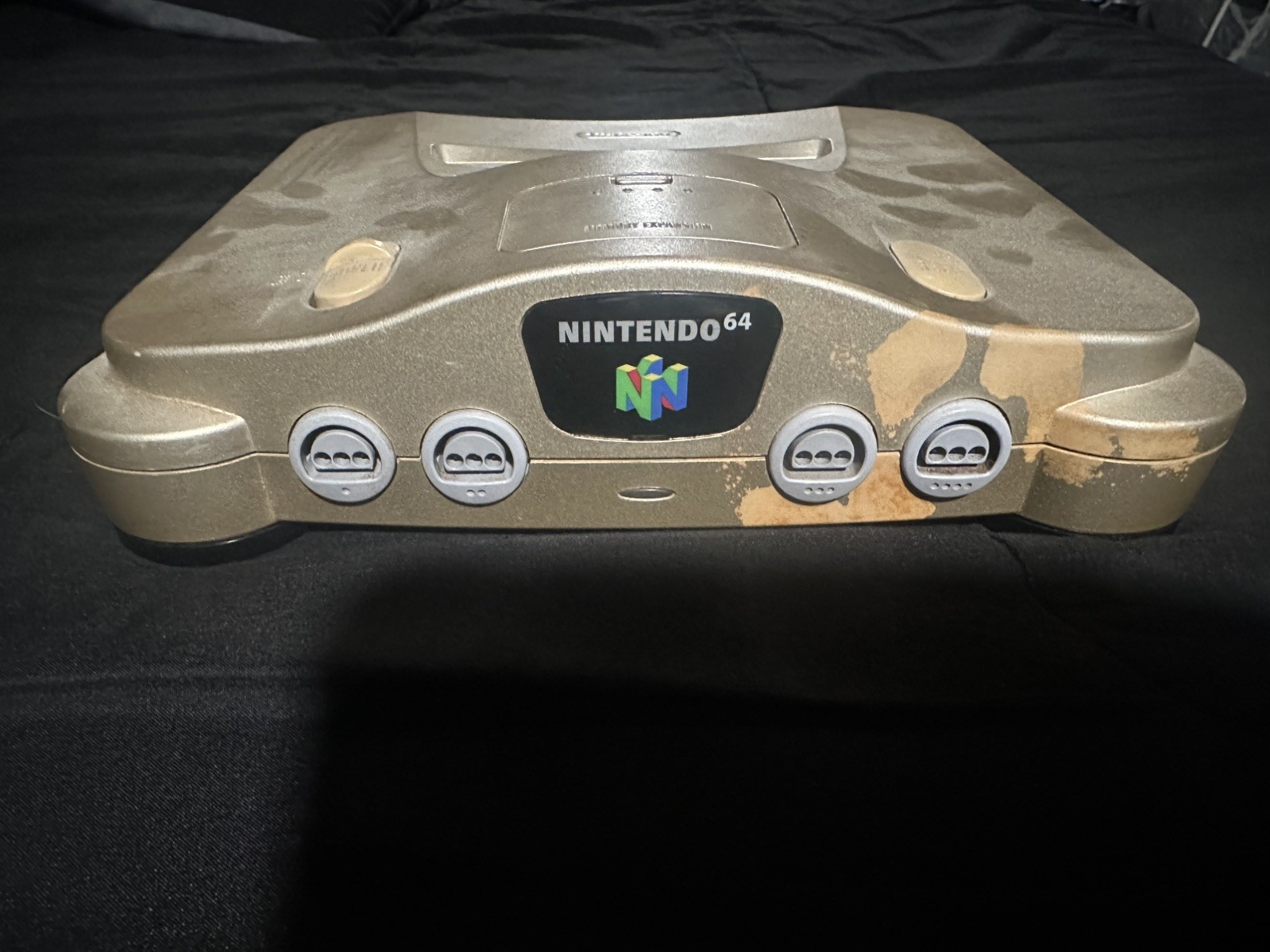 Nintendo 64 Gold Game Console NUS-001 Bundle with 1 Controller USA Model