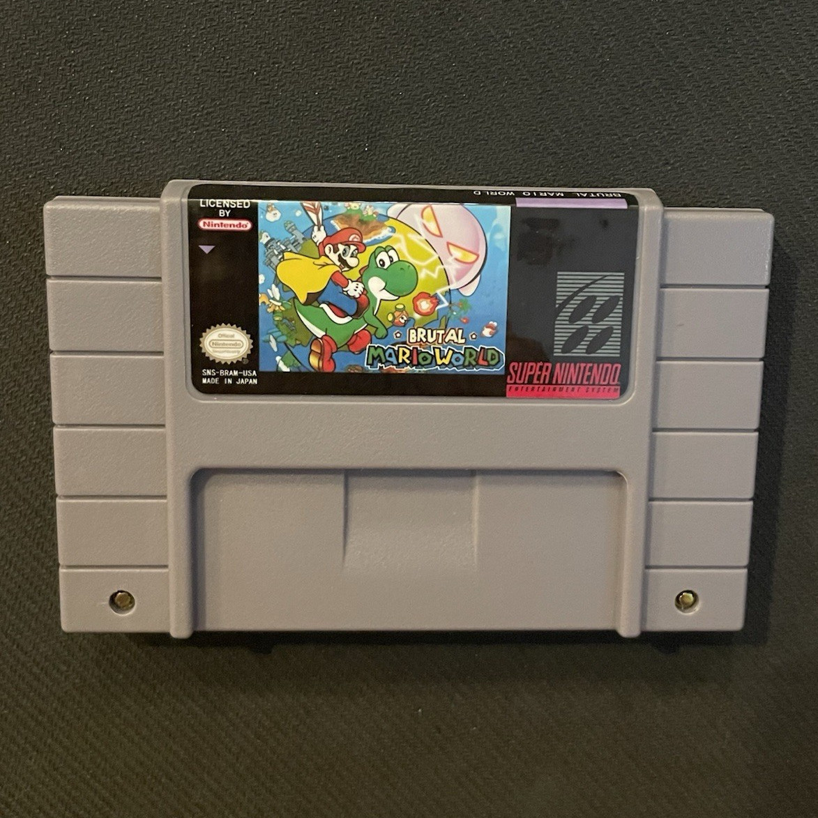 Brutal Mario World Super Mario Series For SNES Super Nintendo