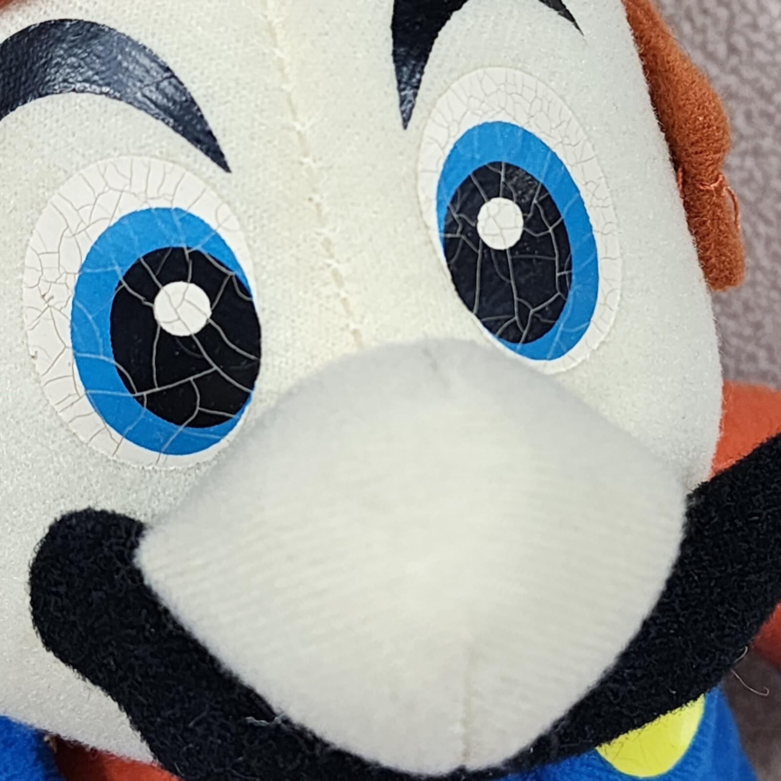 2004 Nintendo Super Mario Bros Mario Plush Kellytoy 12 Inch Blue Eyes Nice Cond