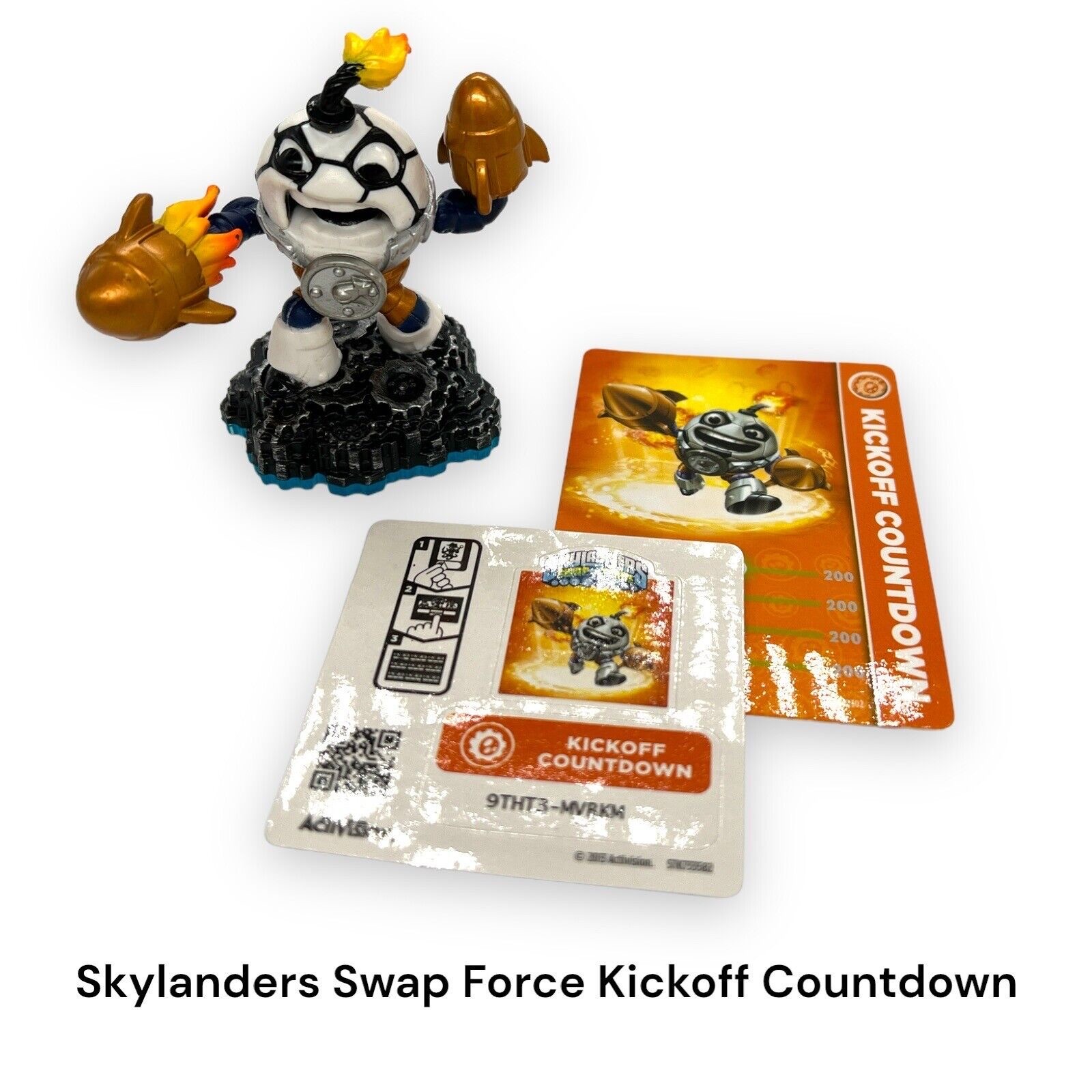 2013 Skylanders Swap Force Kickoff Countdown Figure 84910302 w/ Card & Sticker