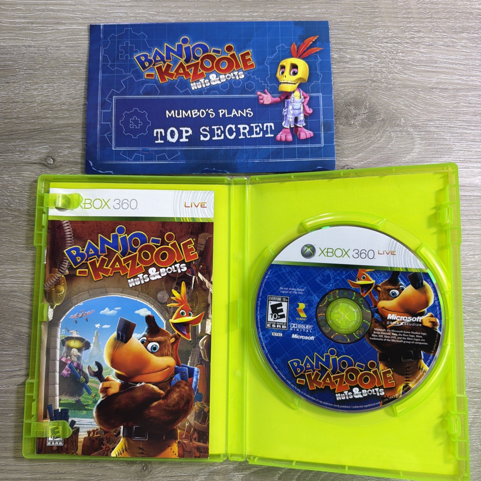 Banjo Kazooie: Nuts & Bolts – Microsoft Xbox 360 Complete w/ Manual CIB Tested