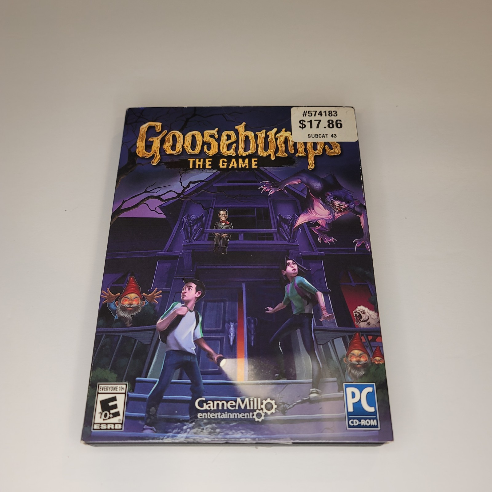 Goosebumps The Game PC CD-ROM Window 7 8 10 R.L. Stine Monster UNTESTED AS IS