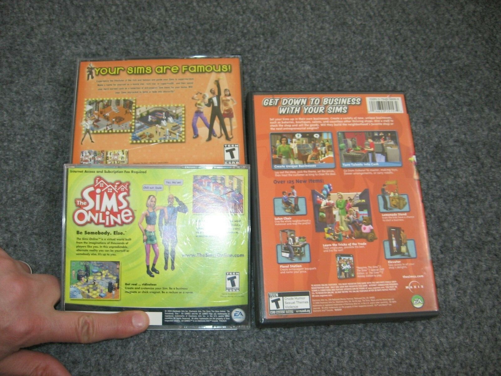 The Sims LOT Double Deluxe PC Game Super-Star Expansion Pack Open For Business 2