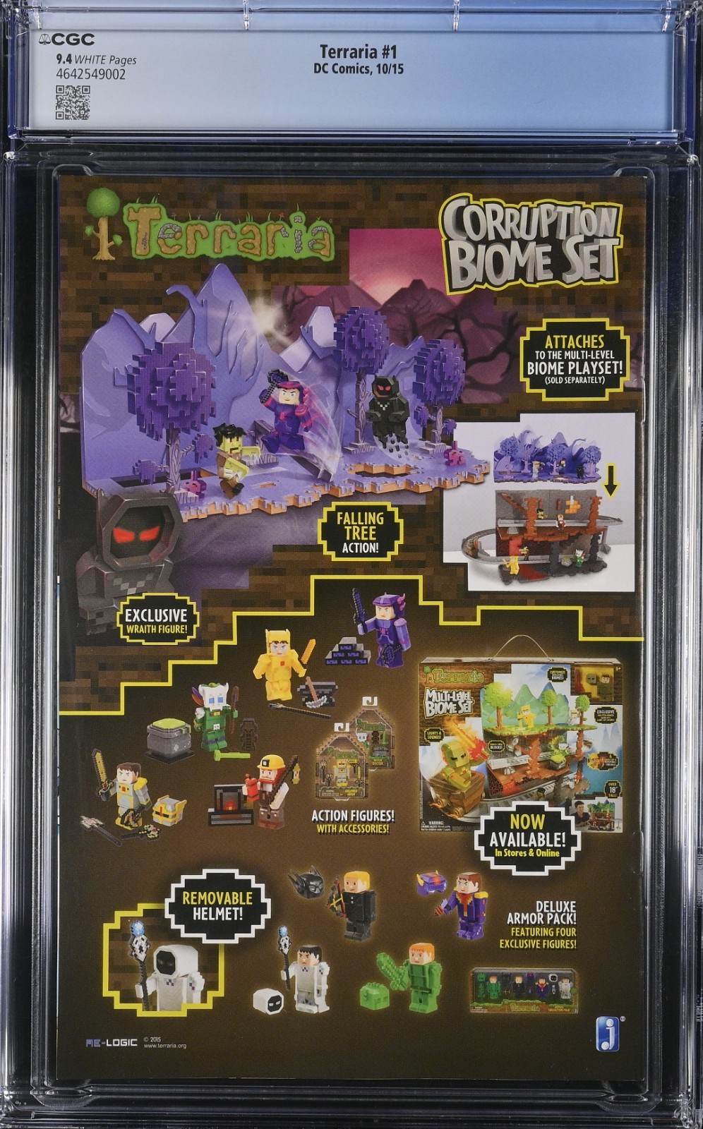 DC Comics Terraria #1 – CGC 9.4 – NM – Super Rare – 2015