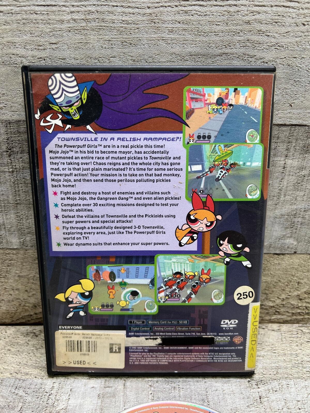The Powerpuff Girls: Relish Rampage – PlayStation 2 (PS2) Game – Resurfaced disc