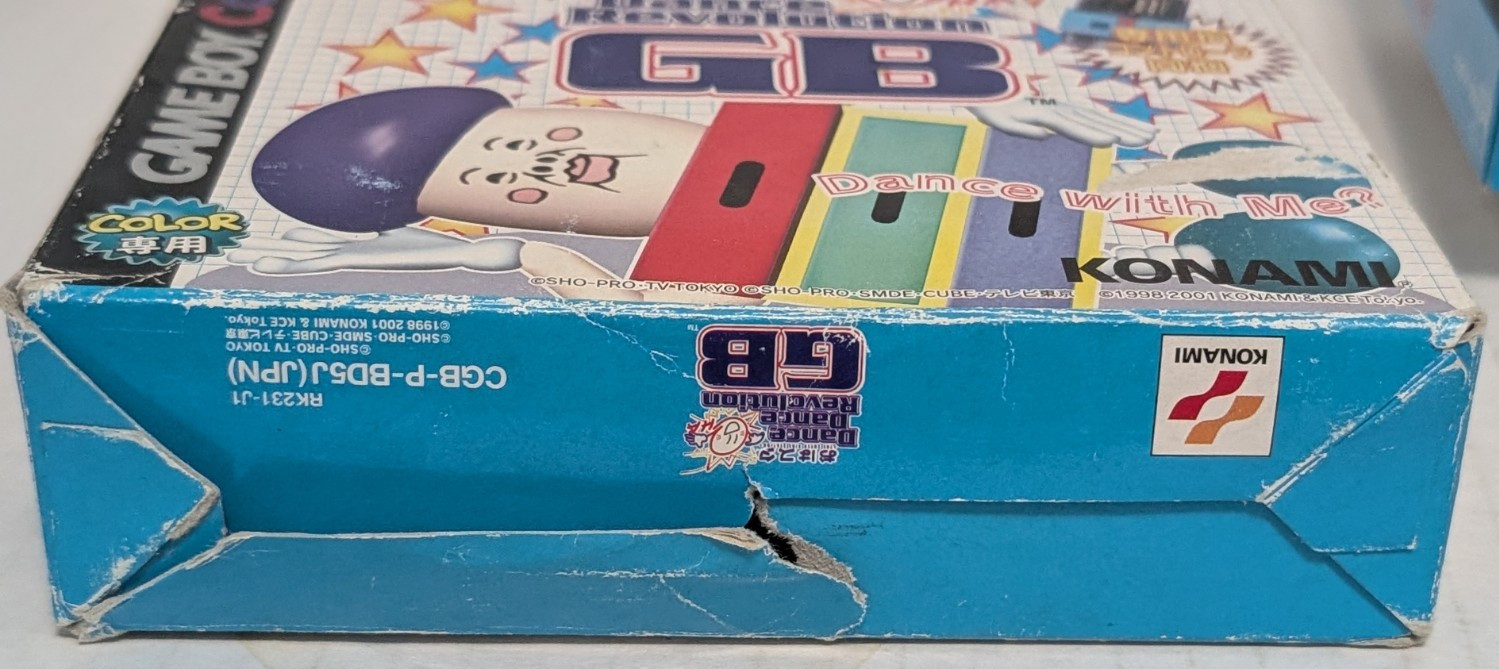 Dance Dance Revolution GB Ohasuta Gameboy Color w Manual & Controller Japanese