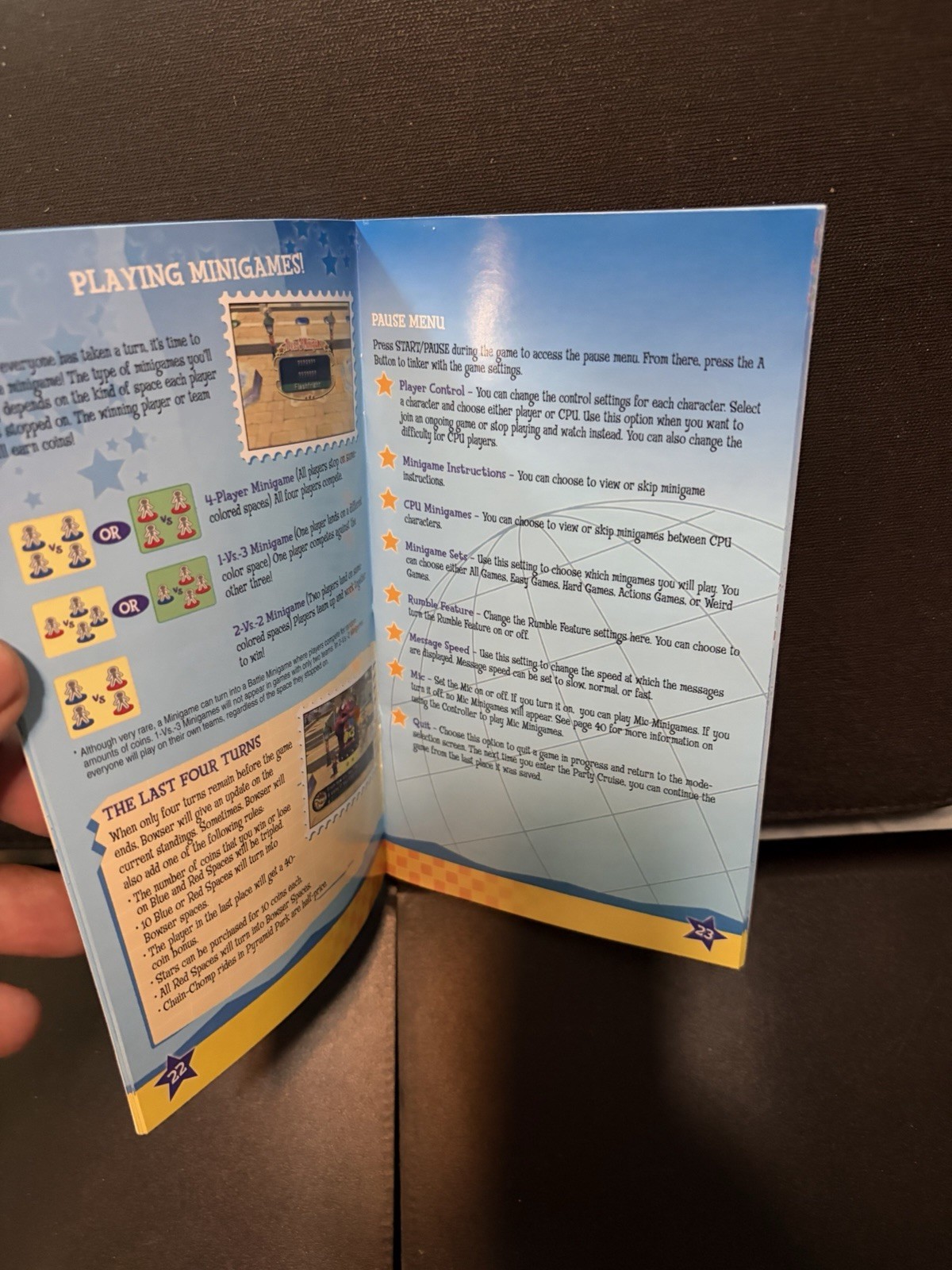 Mario Party 7 Instruction Booklet Game Manual ONLY Nintendo GameCube Great Cond