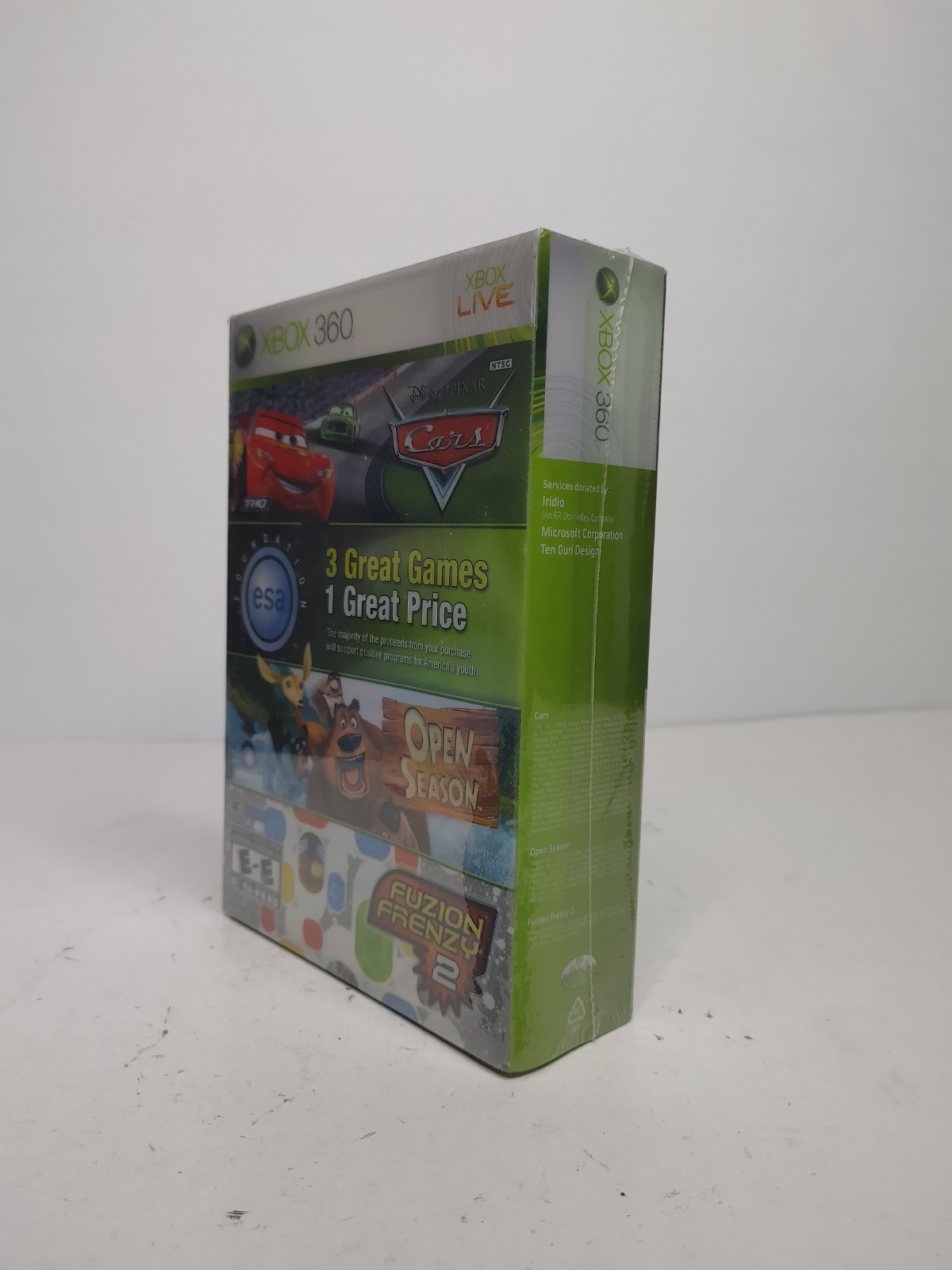 ESA Foundation Bundle (Xbox 360) NEW/SEALED! Fuzion Frenzy 2, Open Season, Cars