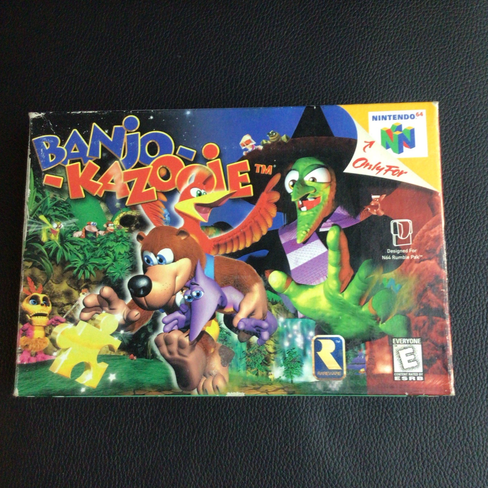Banjo-Kazooie (Nintendo 64, 1998) Box Manual Complete CIB N64 Good shape