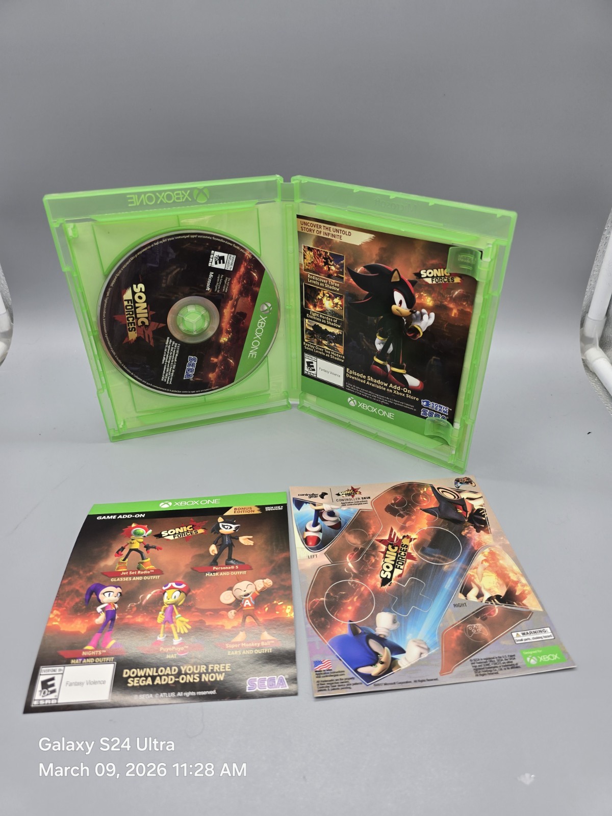 Sonic Forces / Bonus Edition / SEGA /Microsoft Xbox One CIB / Stickers