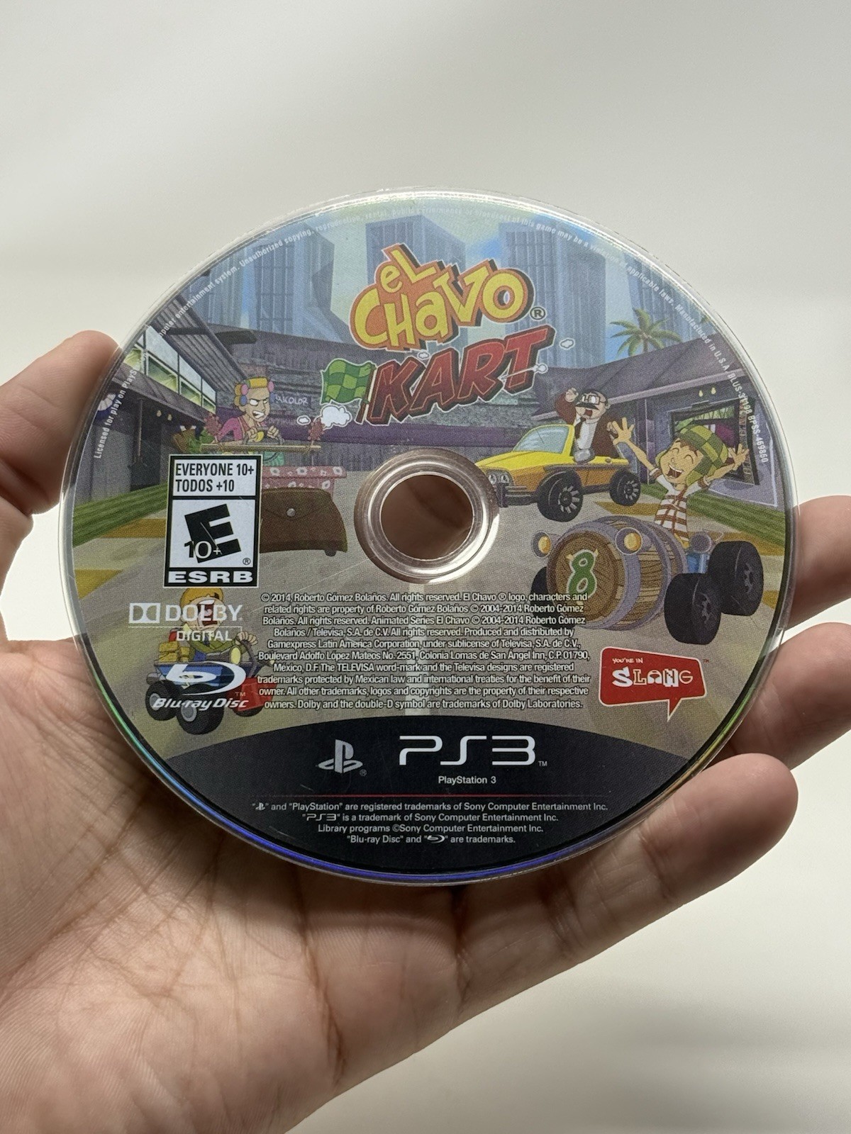 El Chavo Kart PS3 Playstation 3 Clean Disc Only Mexico Exclusive Authentic Rare