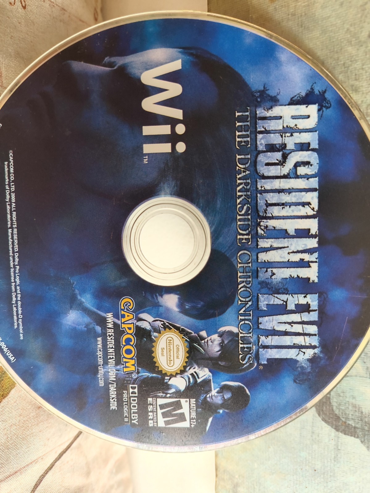 Resident Evil: The Darkside Chronicles Nintendo Wii, 2009 Disc Only