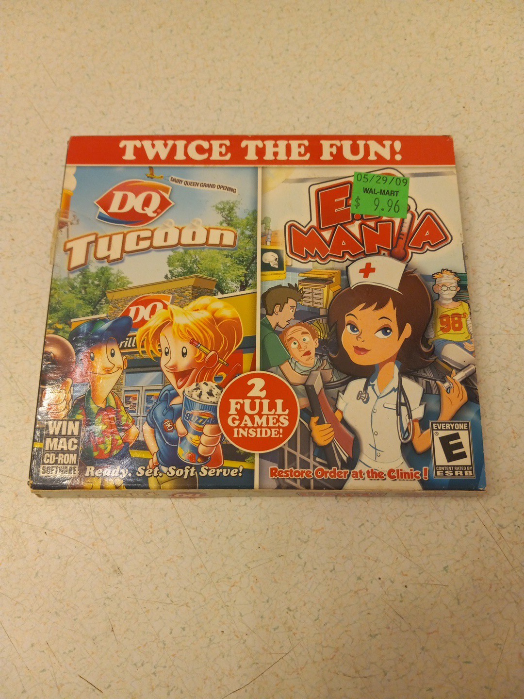 DQ Tycoon and E.R. Mania (PC CD-Rom, 2009) 2 in 1 Complete