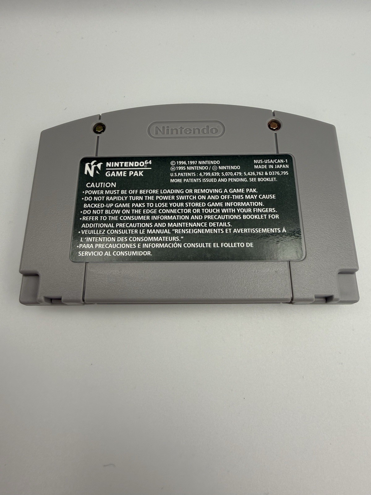 StarCraft 64 Nintendo N64 Game Cartridge USA Version