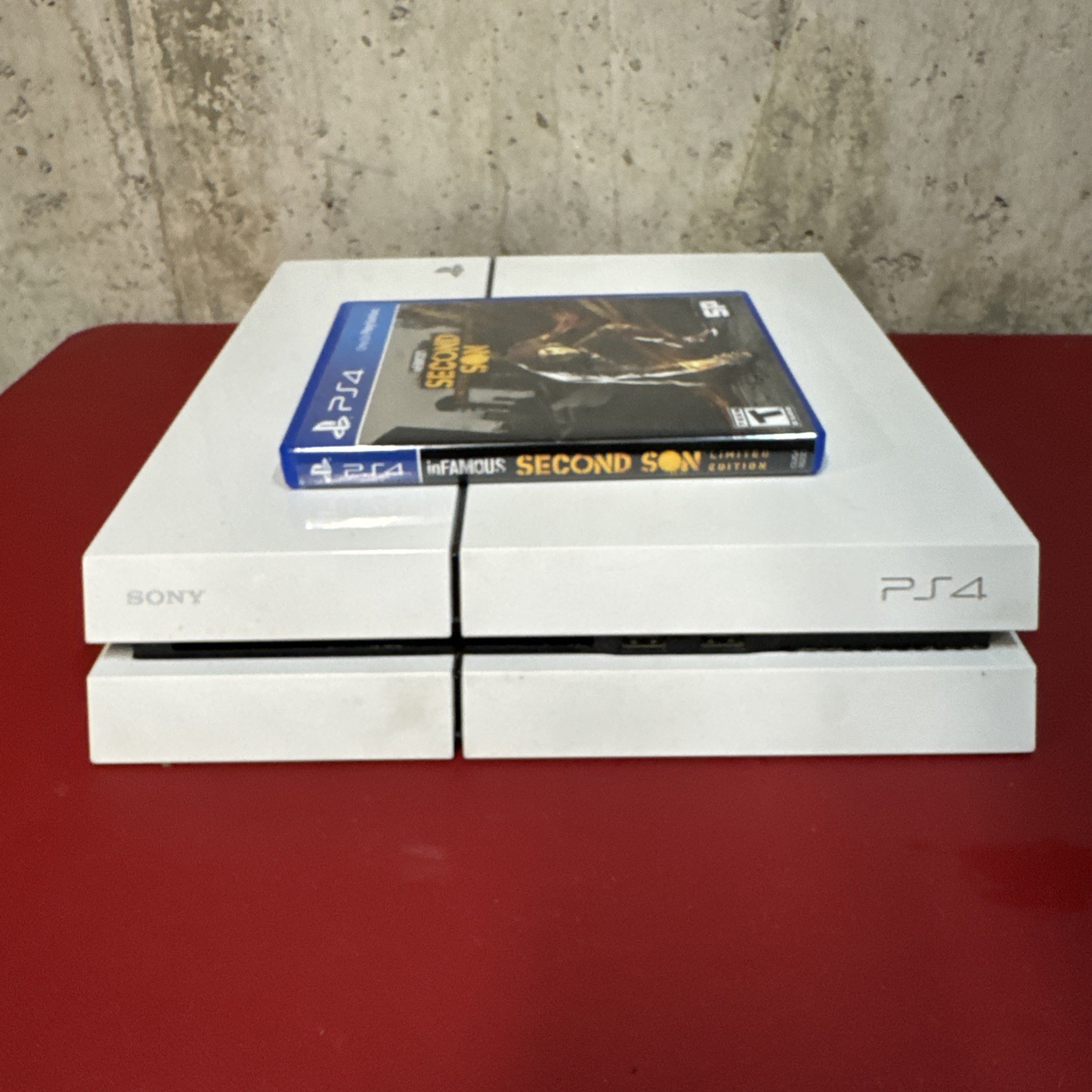 Sony PS4 Glacier White 500GB Console Only FW 10.71 Low Firmware Tested Working