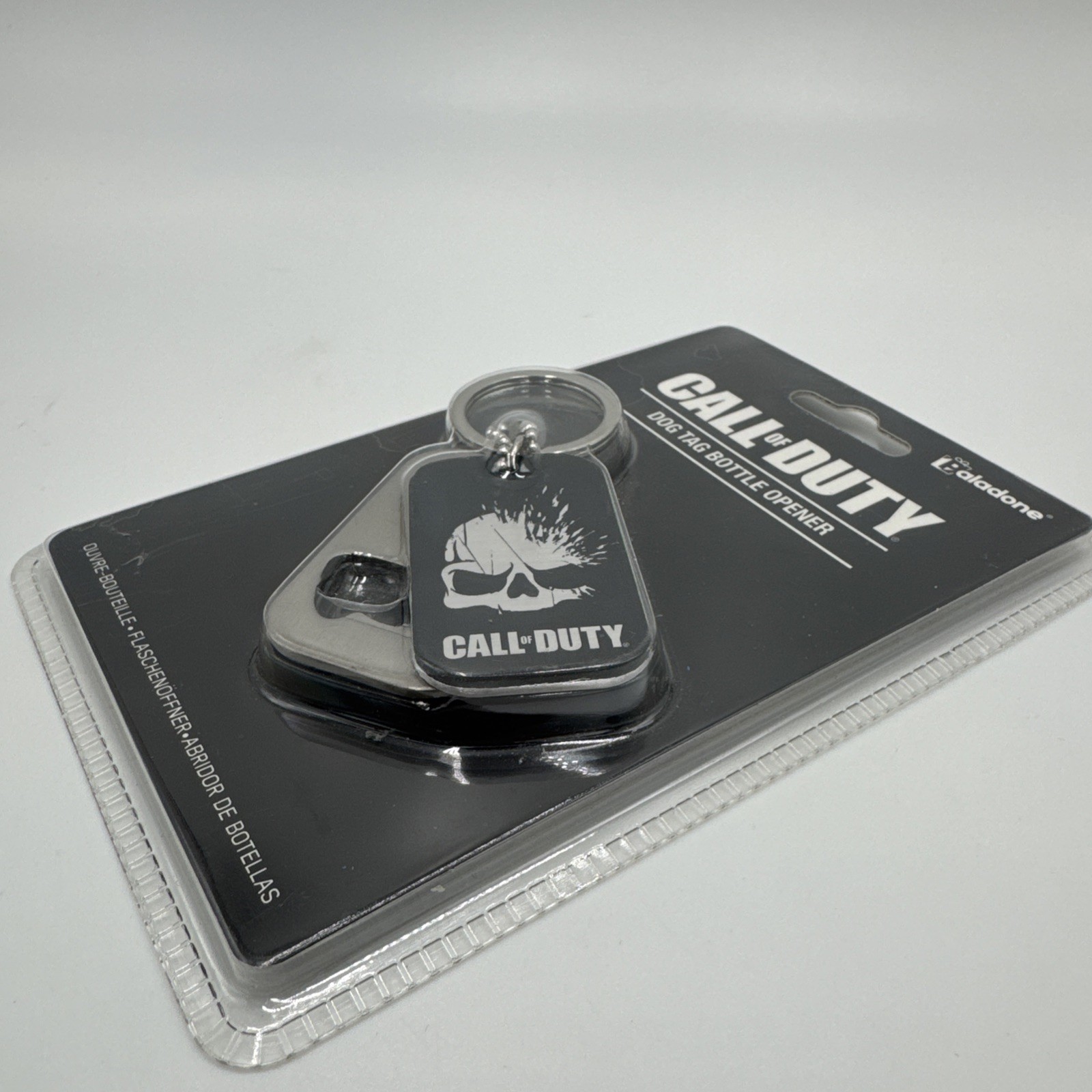 Call of Duty Skull Logo Dog Tag Metal Key Chain Bottle Opener New 2018