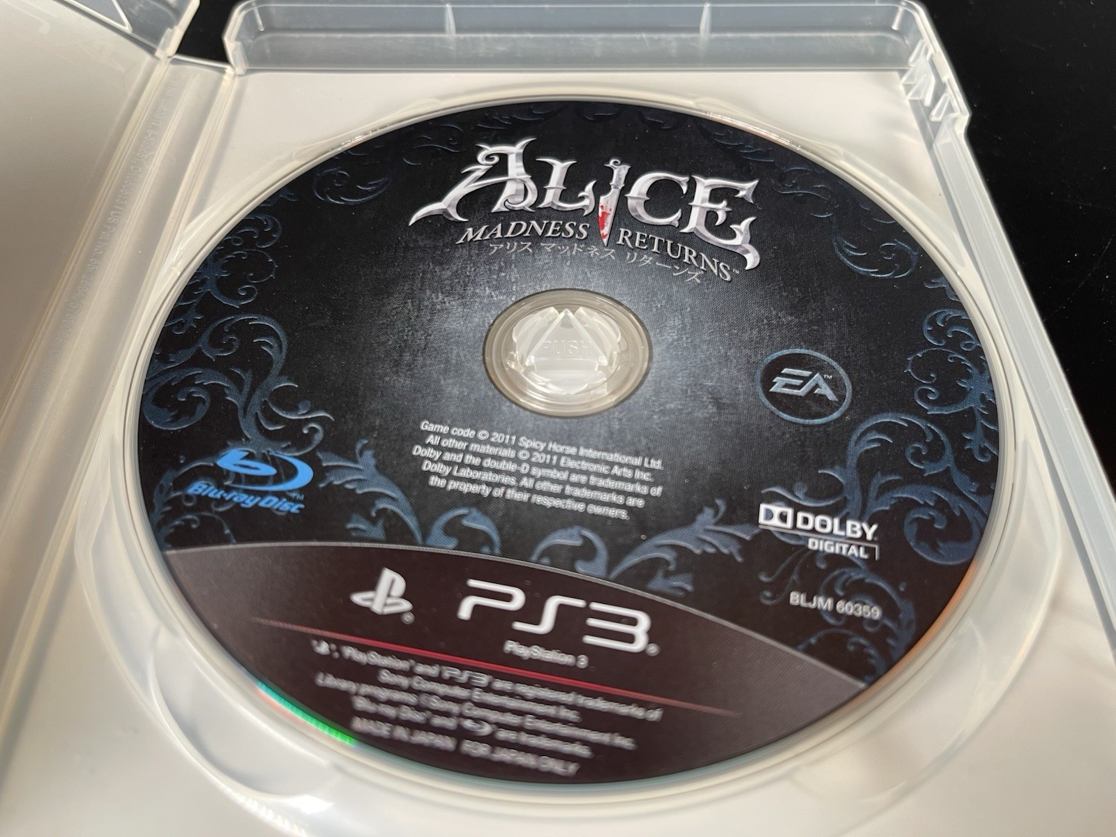 Alice Madness Returns 2011 PS3 CIB Japanese EA Sony PlayStation 3