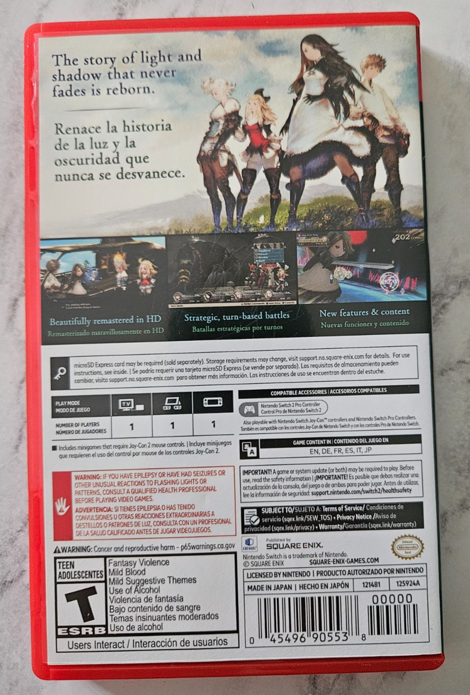 Bravely Default Flying Fairy HD Remaster for Nintendo Switch 2 (Game-Key Card) –