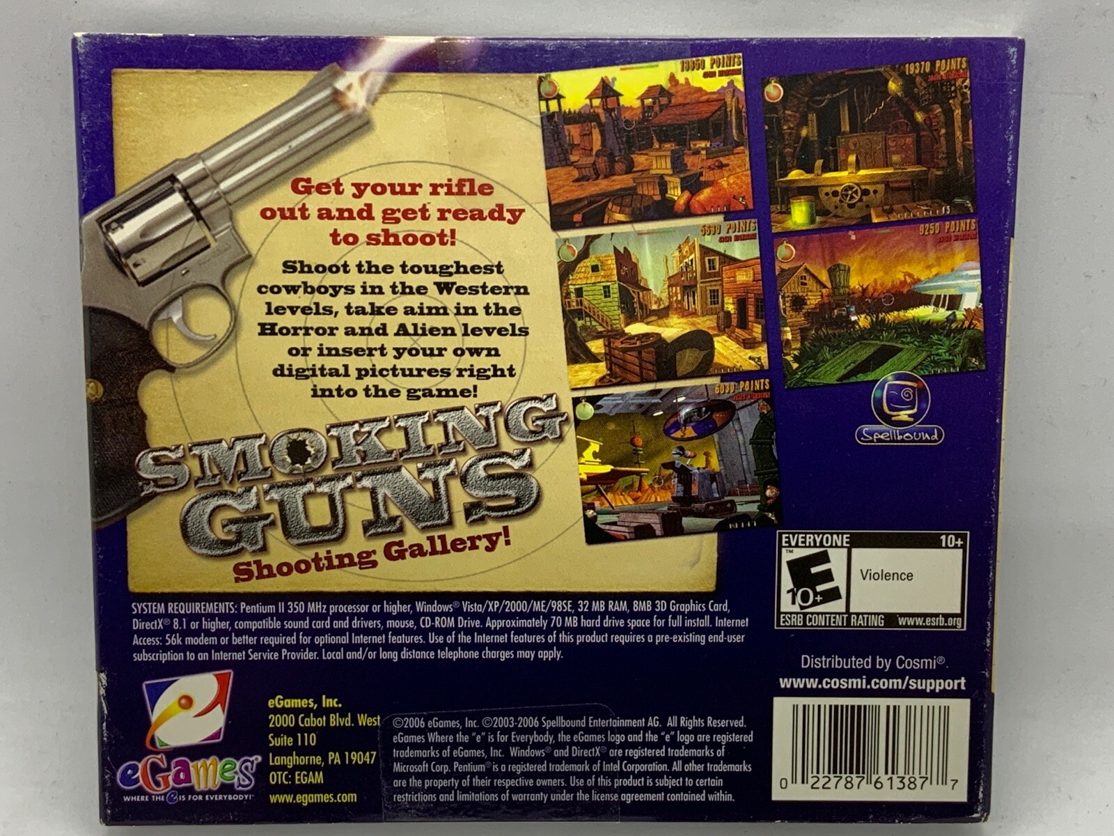 Lot Of 4 PC Shooting Games Whitetail Smoking Guns Delta Force Laura Croft Tomb
