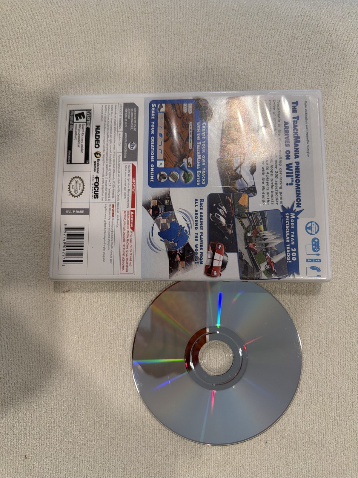 TrackMania: Build to Race Nintendo Wii Interactive Complete
