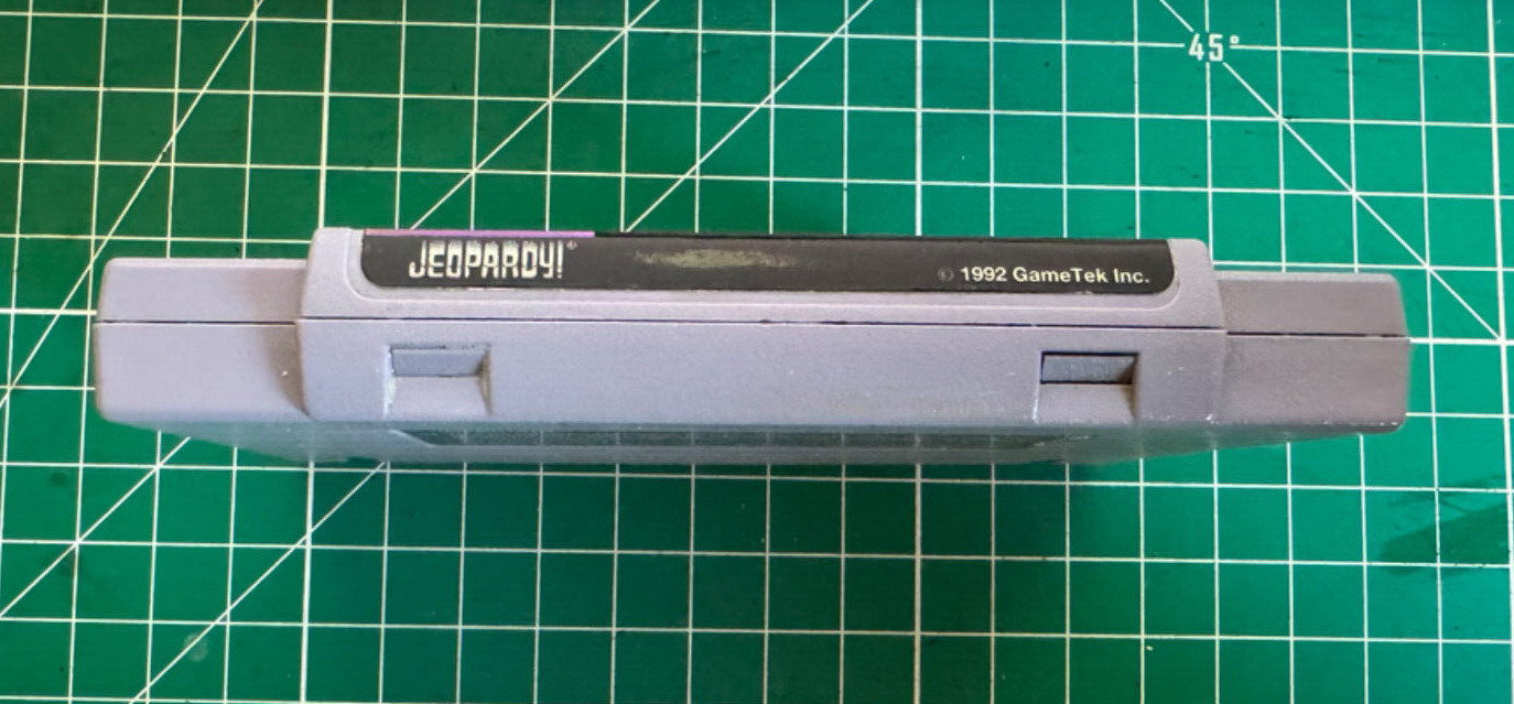 Jeopardy Super Nintendo SNES Game Alex Trebek Tested Authentic
