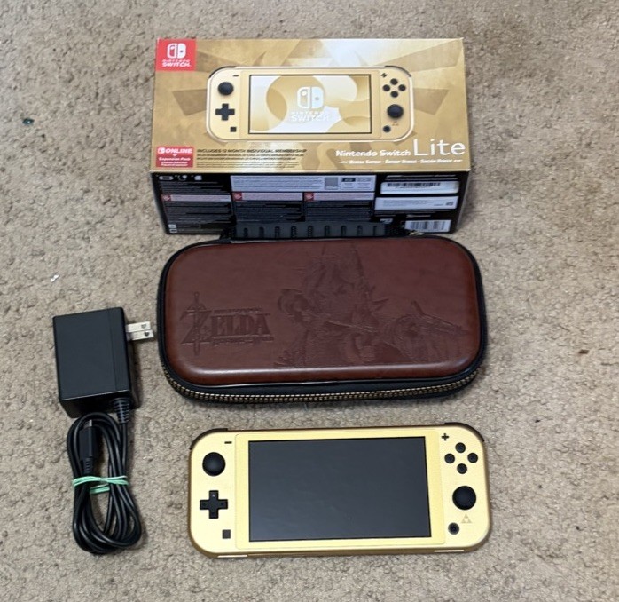 Nintendo Switch Lite Handheld Console – Legend of Zelda Hyrule Edition CIB