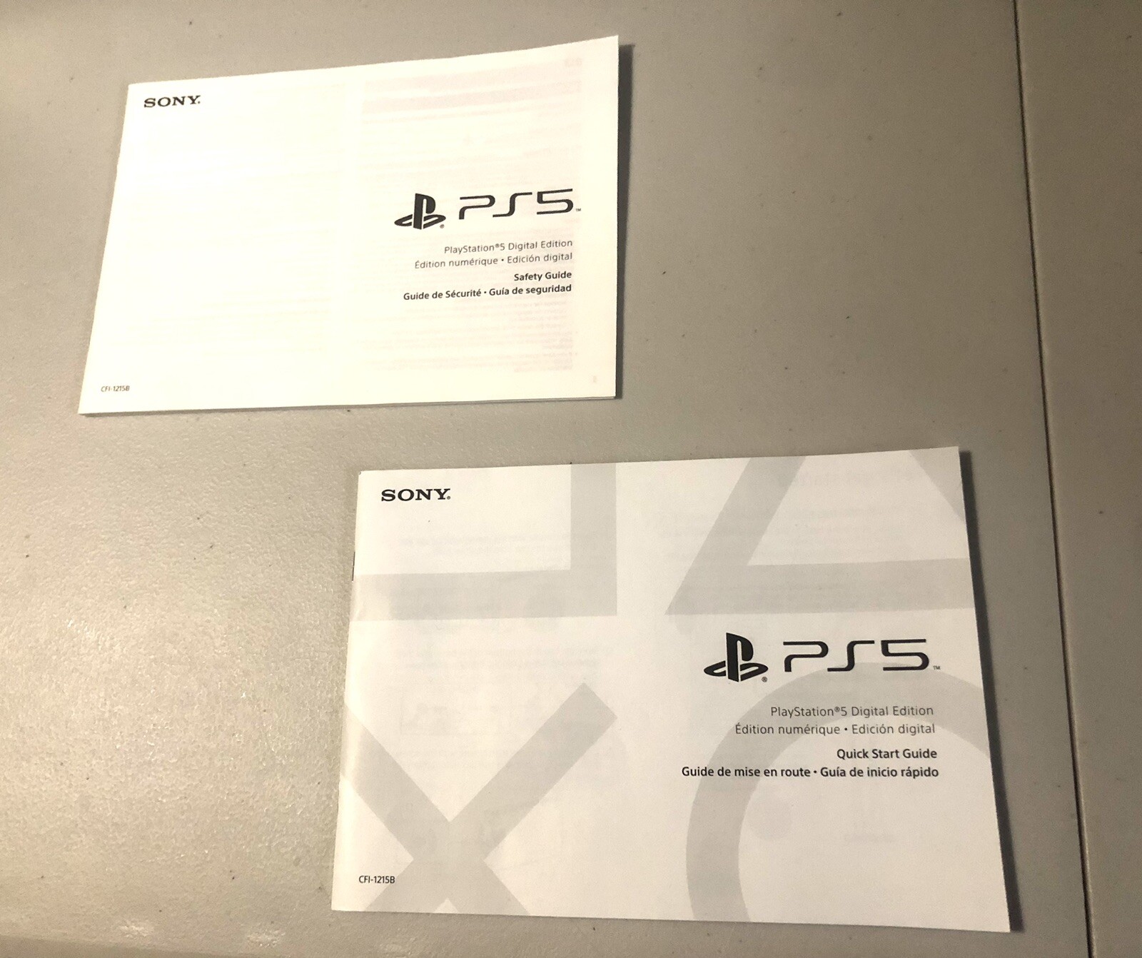 playstation 5 manuals multiple languages