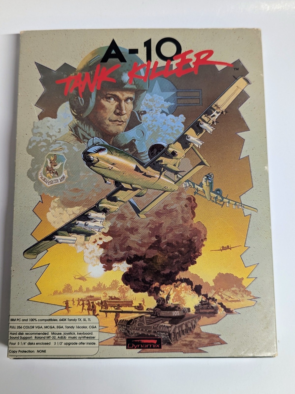 Lot of 4 A-10 A10 Tank Killer Thunderbolt Warthog PC Games Collectors Display