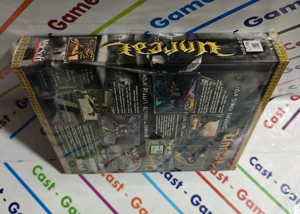 UNREAL MACINTOSH VERSION MAC SOFT NEW SEALED RARE EUROPEAN HALIFAX BIG BOX PC