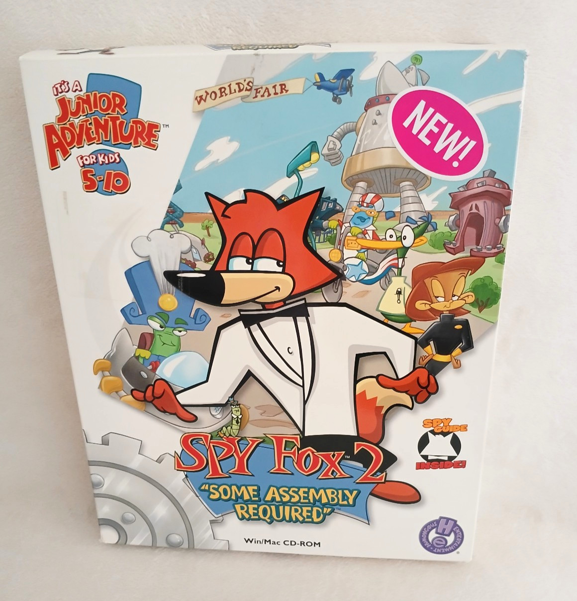 Vintage 1999 Spy Fox 2 Some Assembly Required Complete CD Big Box + Spy Fox 1 CD