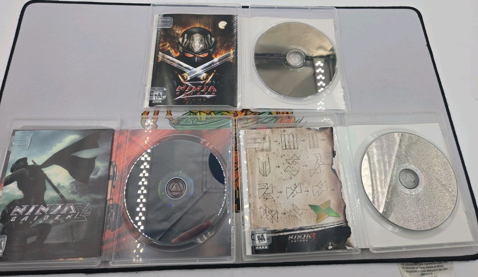 Ps3 Game Lot Ninja Gaiden Sigma, 2 & 3 (Sony PS3, 2012) All CIB W/ Manual