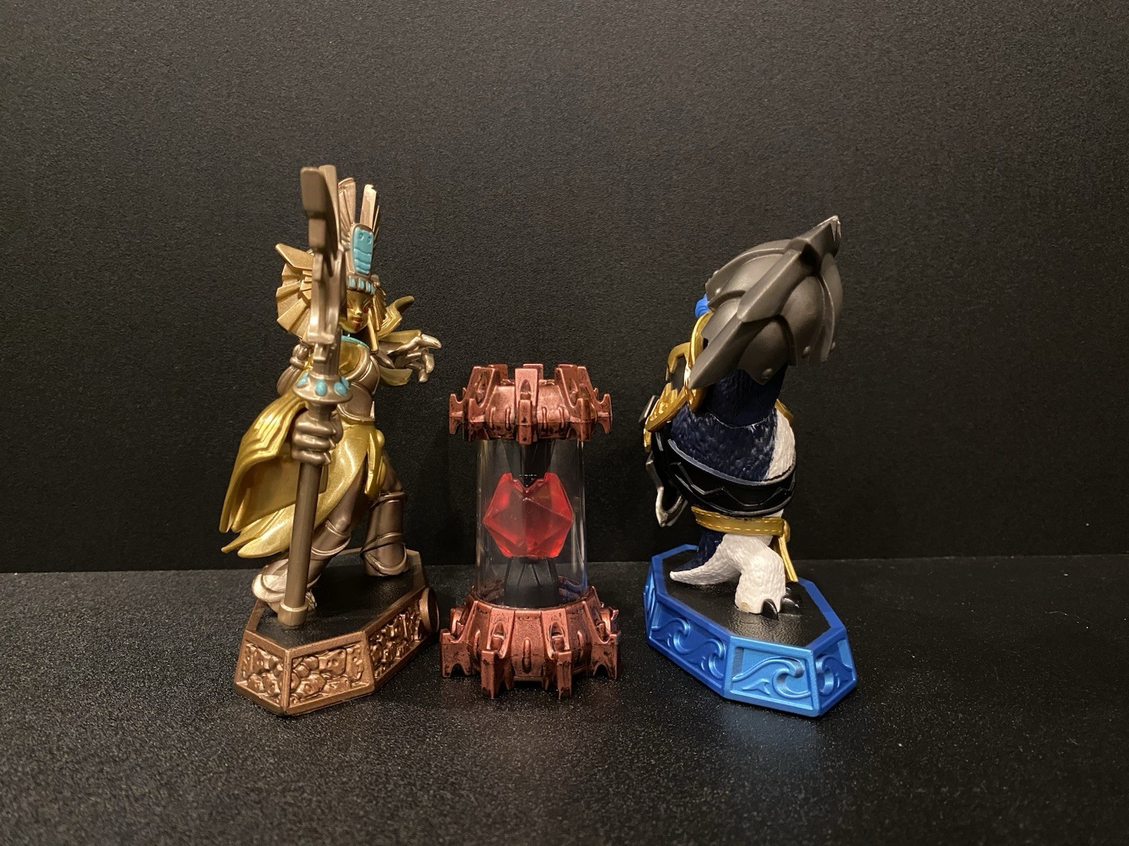 Skylanders King Pen Golden Queen Fire Reactor Creation Crystal Lot of 3 Figures