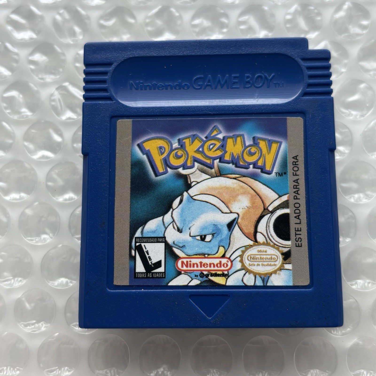 Nintendo Gameboy Pokemon Pikachu Blue Gradient Playtronic Brazil Variant Saves