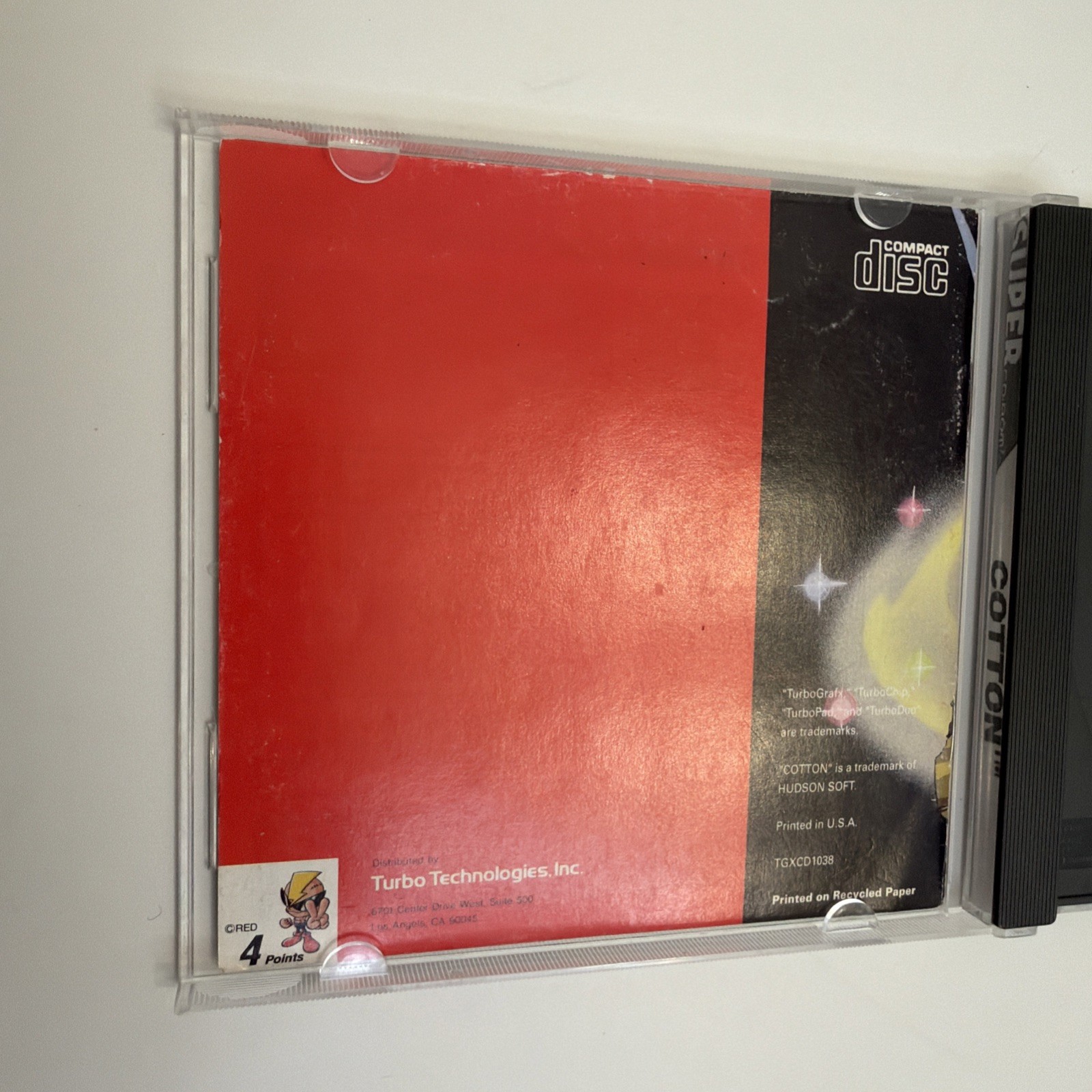 Cotton: Fantastic Night Dreams TurboGrafx Super CD Turbo Duo US Ver Disc +Manual