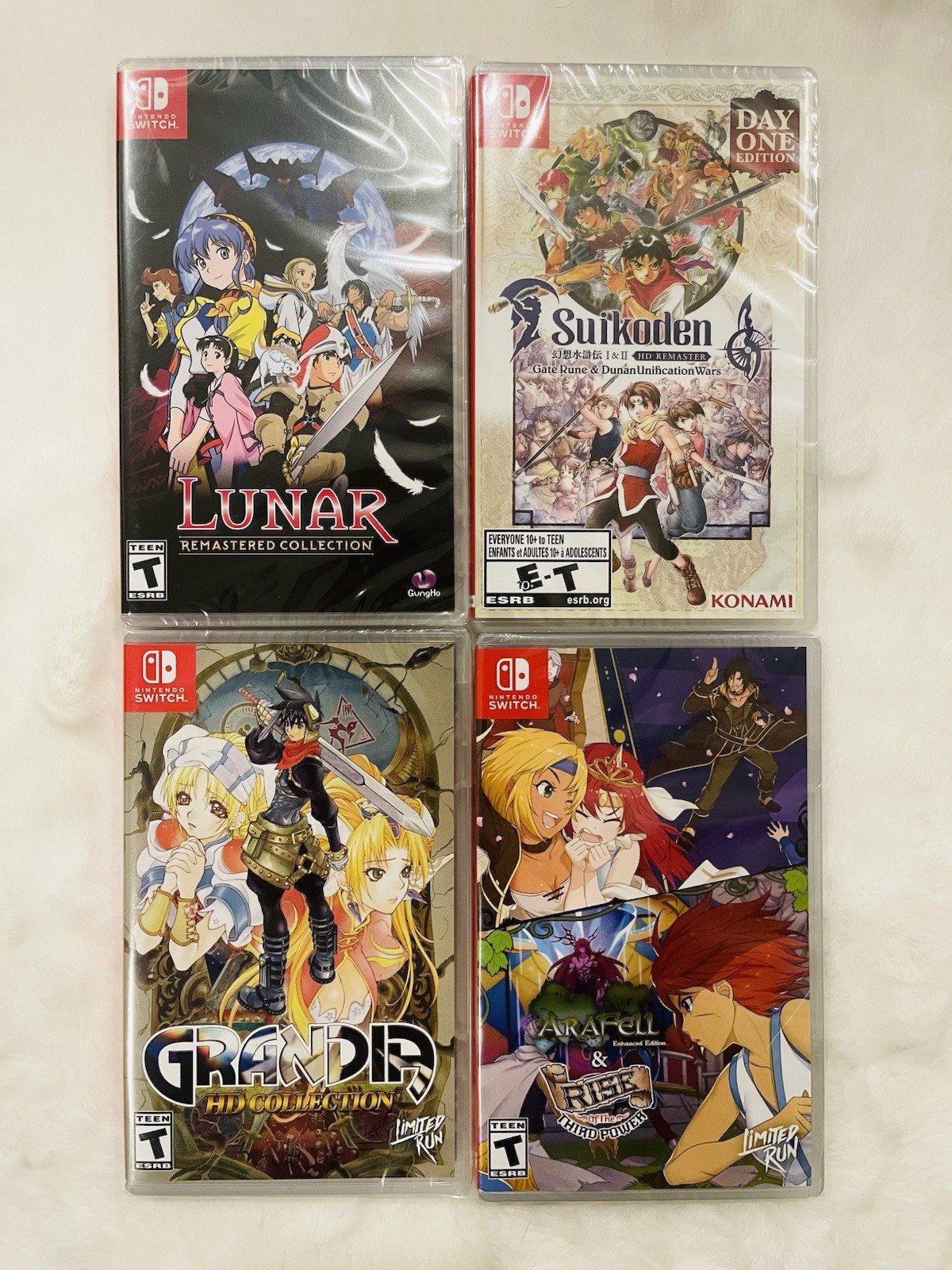 JRPG Collection NSW Lot | Lunar, Suikoden, Grandia & Ara Fell | BRAND NEW SEALED