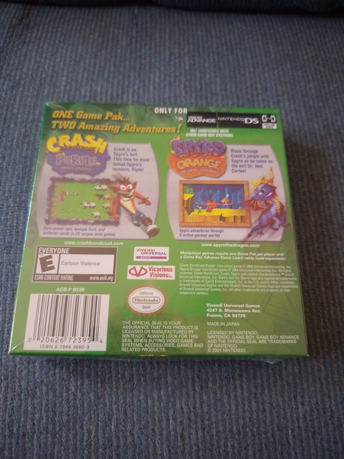 Crash & Spyro Superpack (Nintendo Game Boy Advance, 2005)