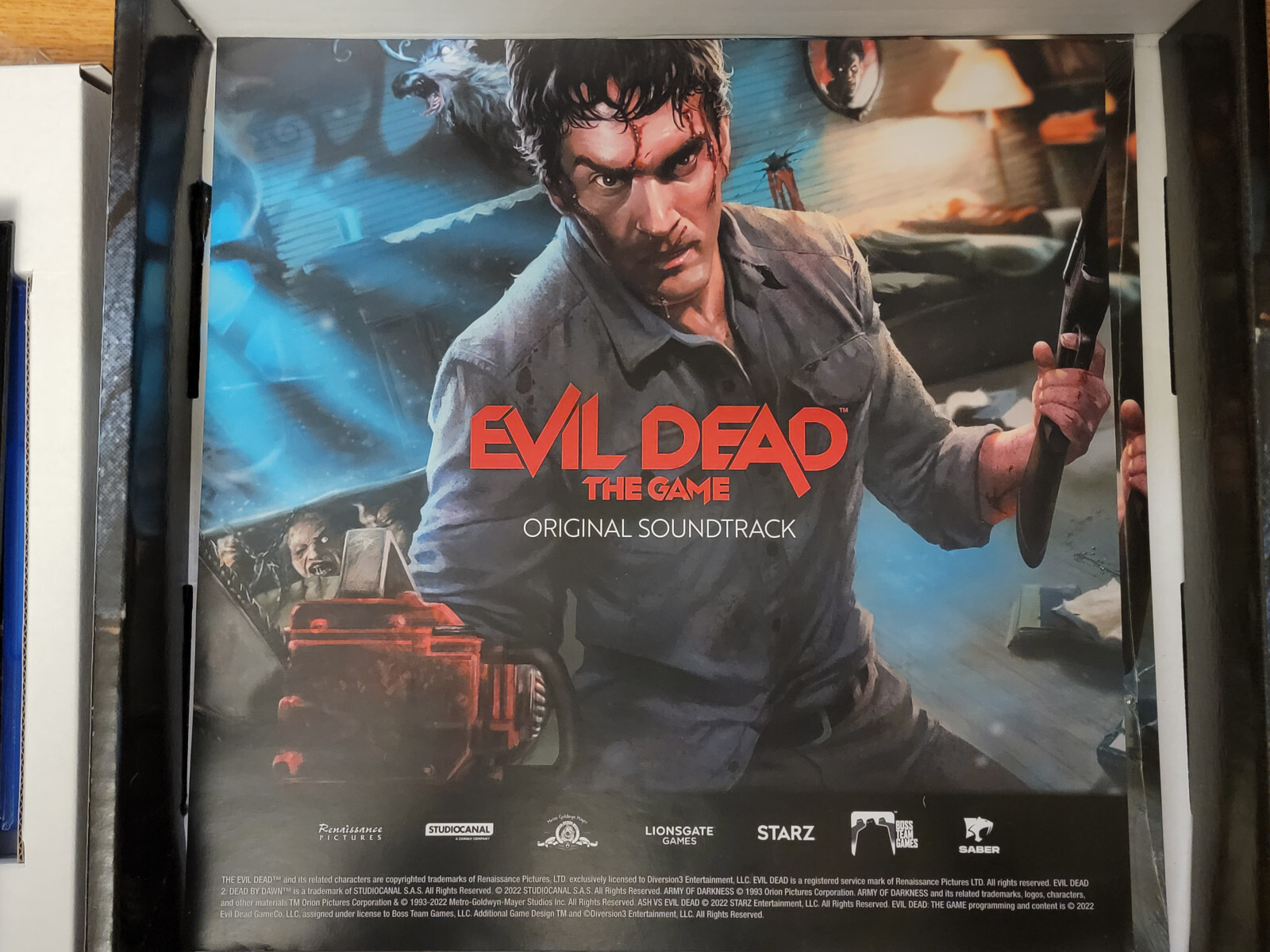 Evil Dead: The Game Collectors Edition PS4 with Medium Shirt, Vinyl Soundtrack,