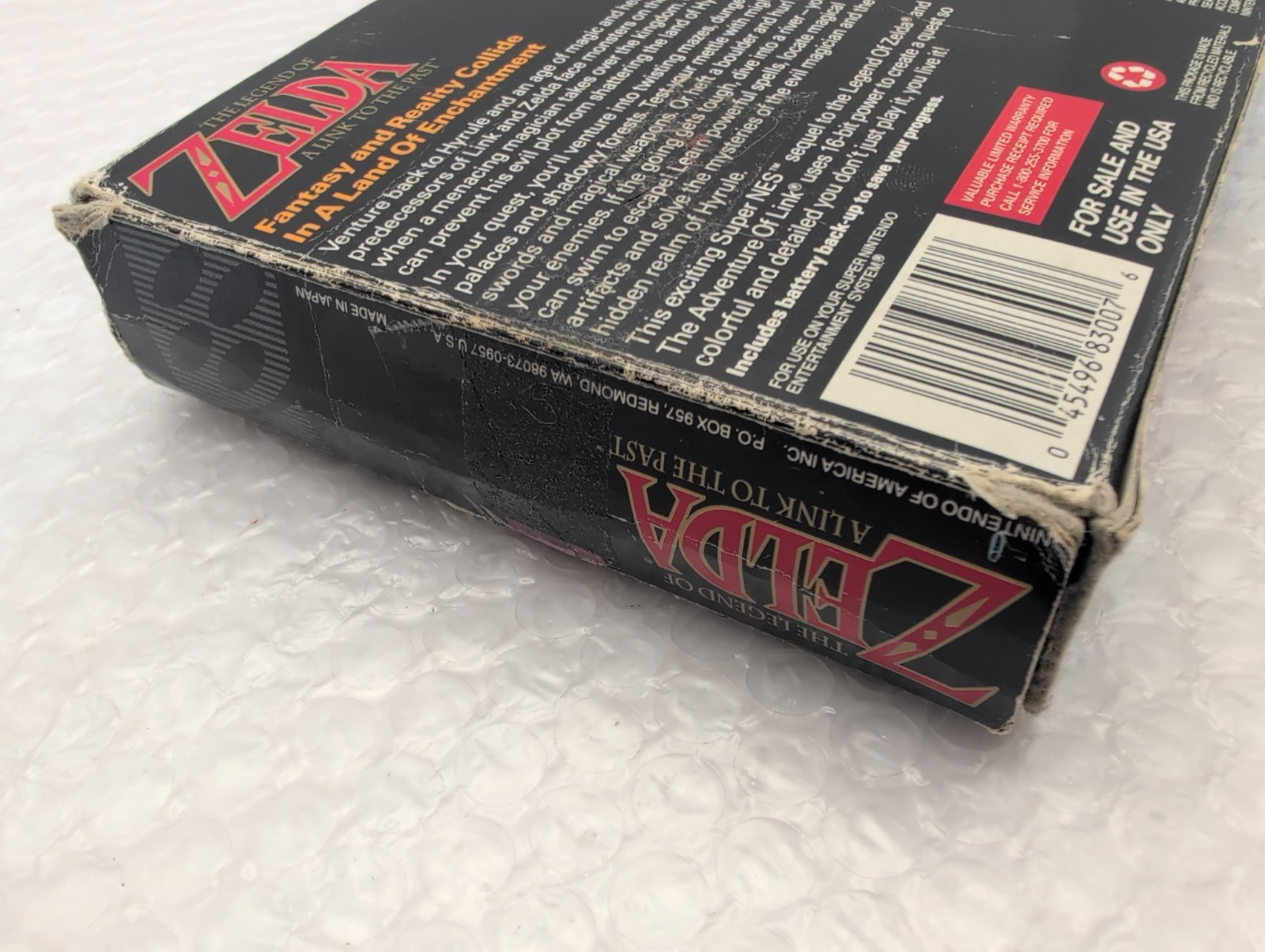The Legend of Zelda: A Link to the Past (Super Nintendo) Near Complete – Clean