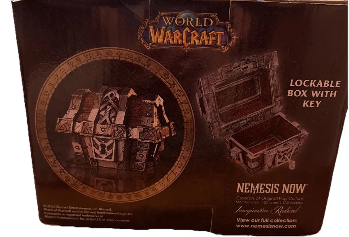 World of Warcraft Silverbound Treasure Chest Box with Key