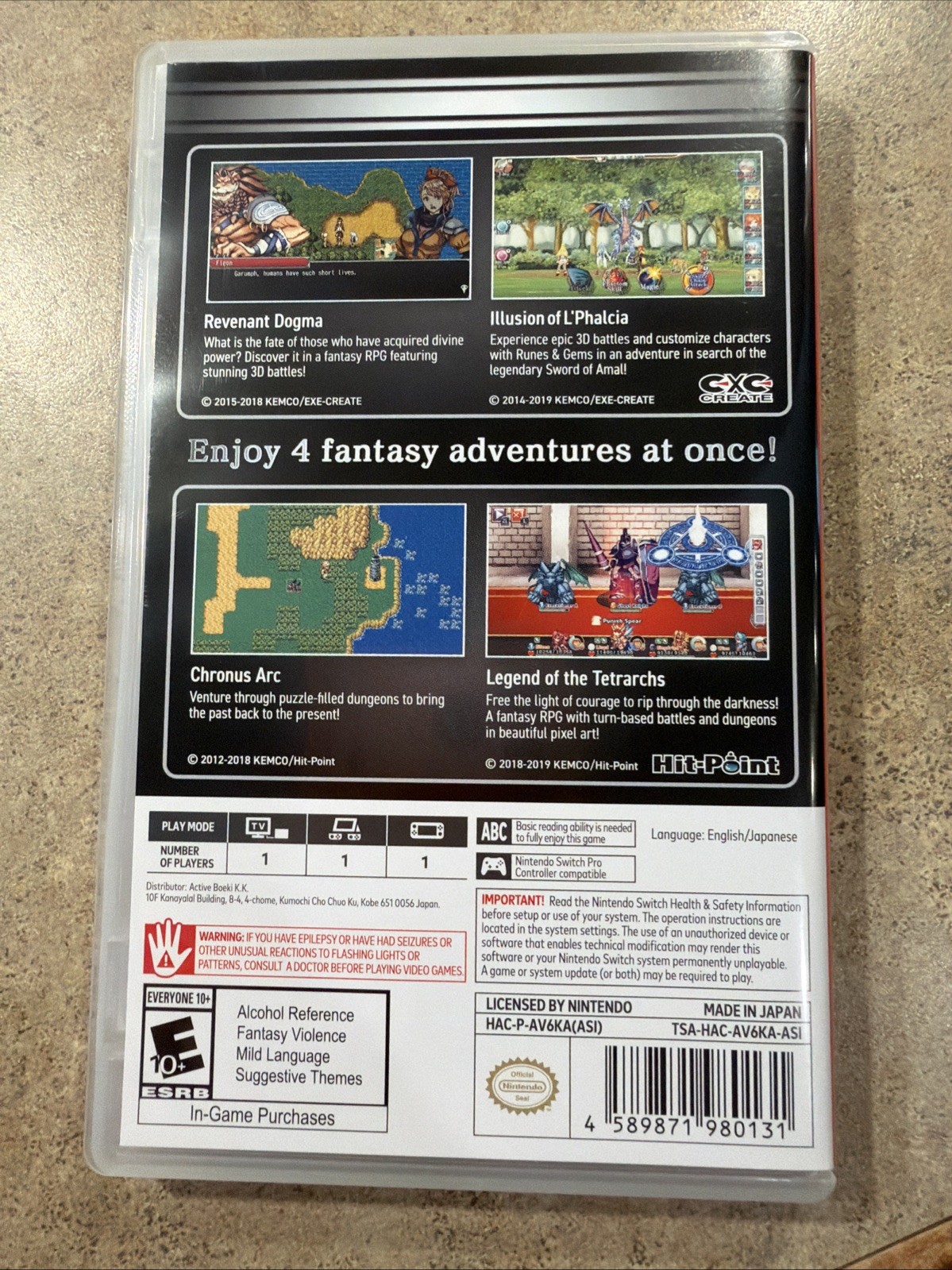 Kemco RPG Omnibus (Switch, 2019), Tested, Ships Fast!